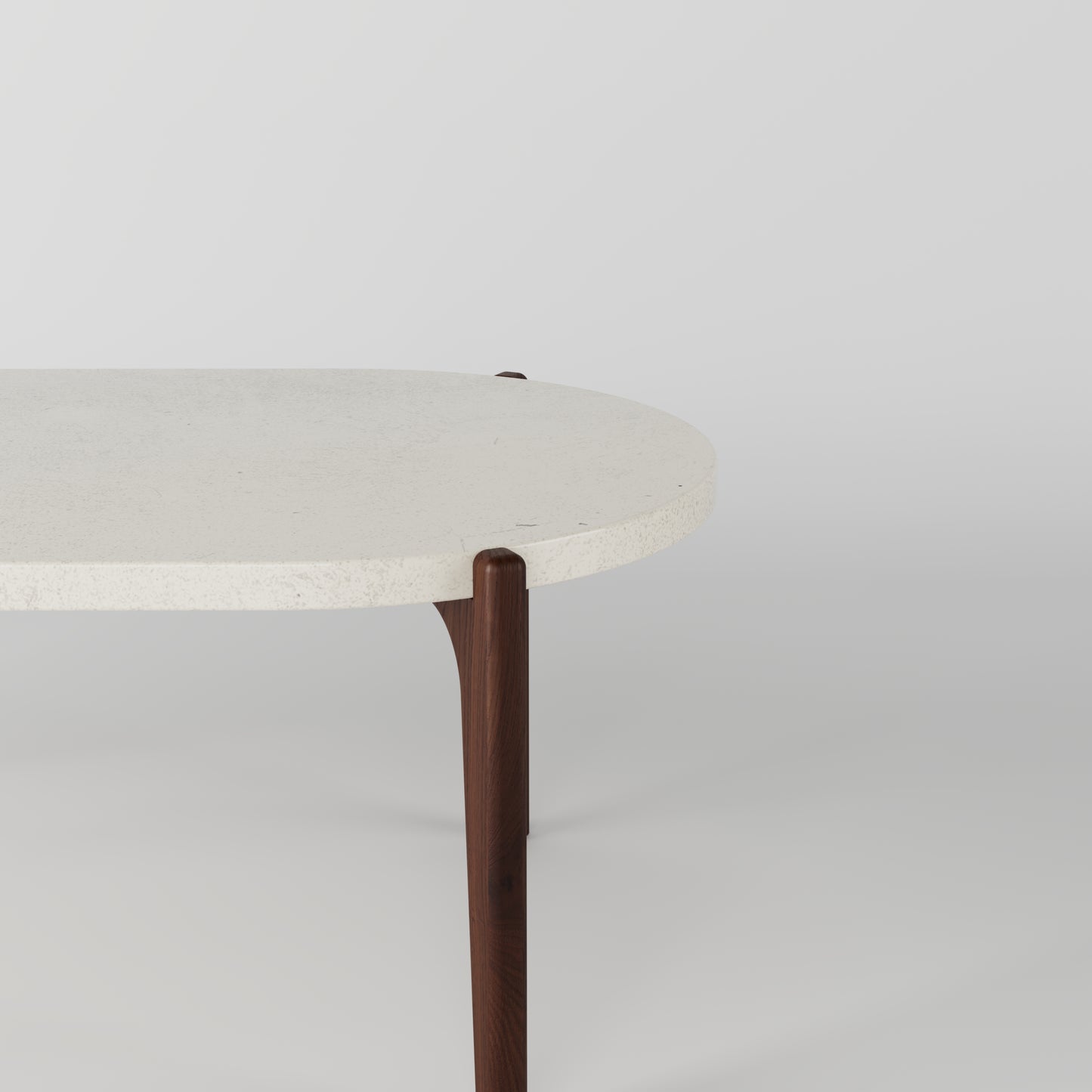 EERO Oval Concrete Coffee Table // RUNDEN Collection