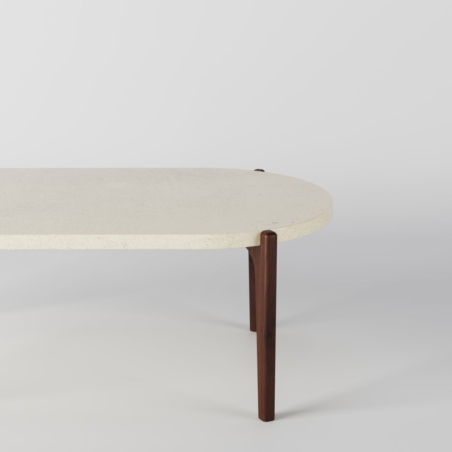 EERO Oval Concrete Coffee Table // RUNDEN Collection
