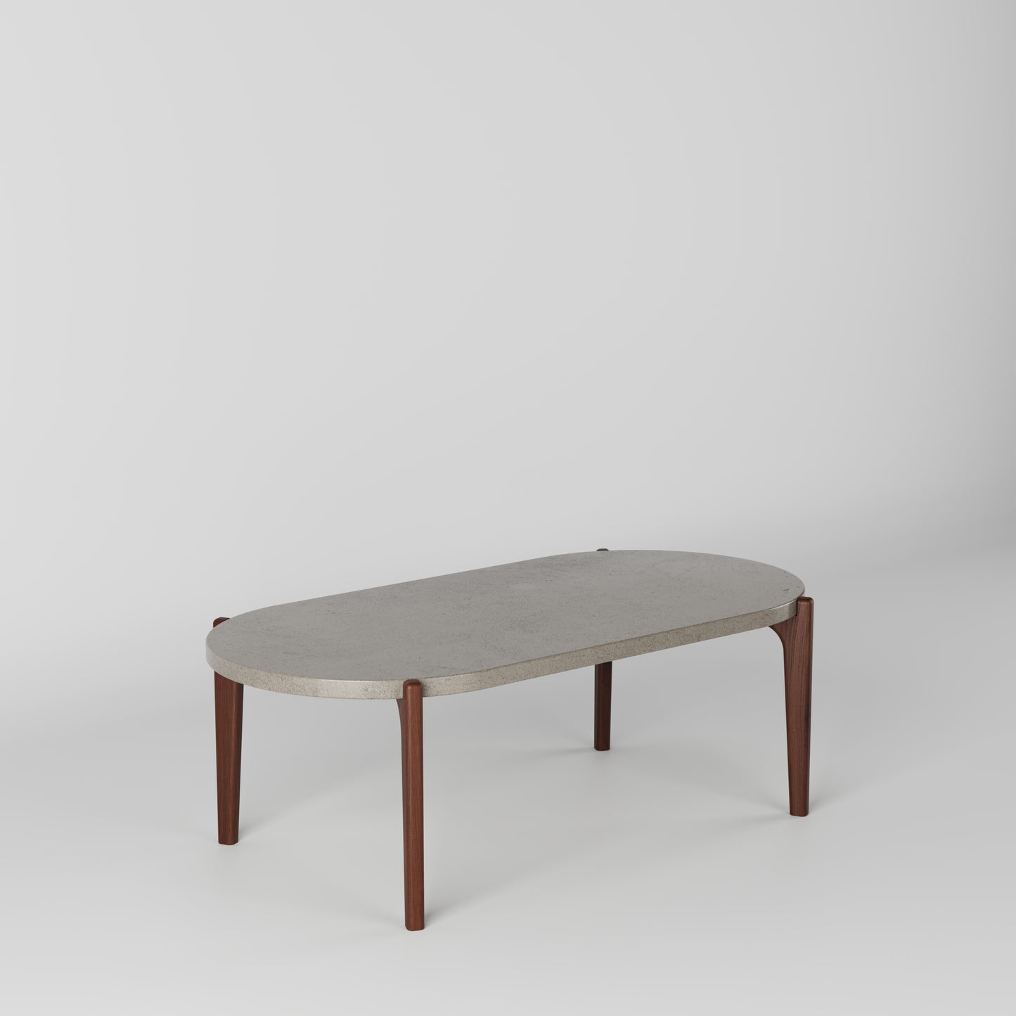EERO Oval Concrete Coffee Table // RUNDEN Collection