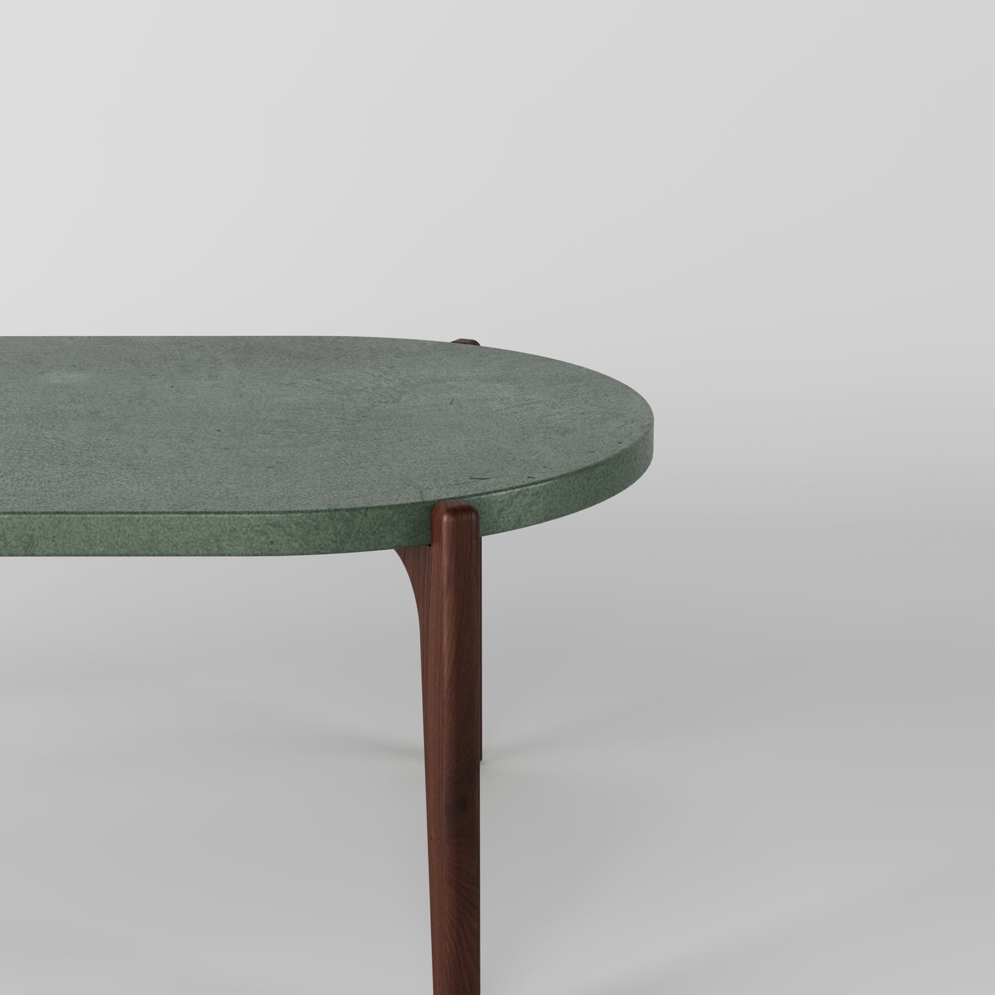 EERO Oval Concrete Coffee Table // RUNDEN Collection