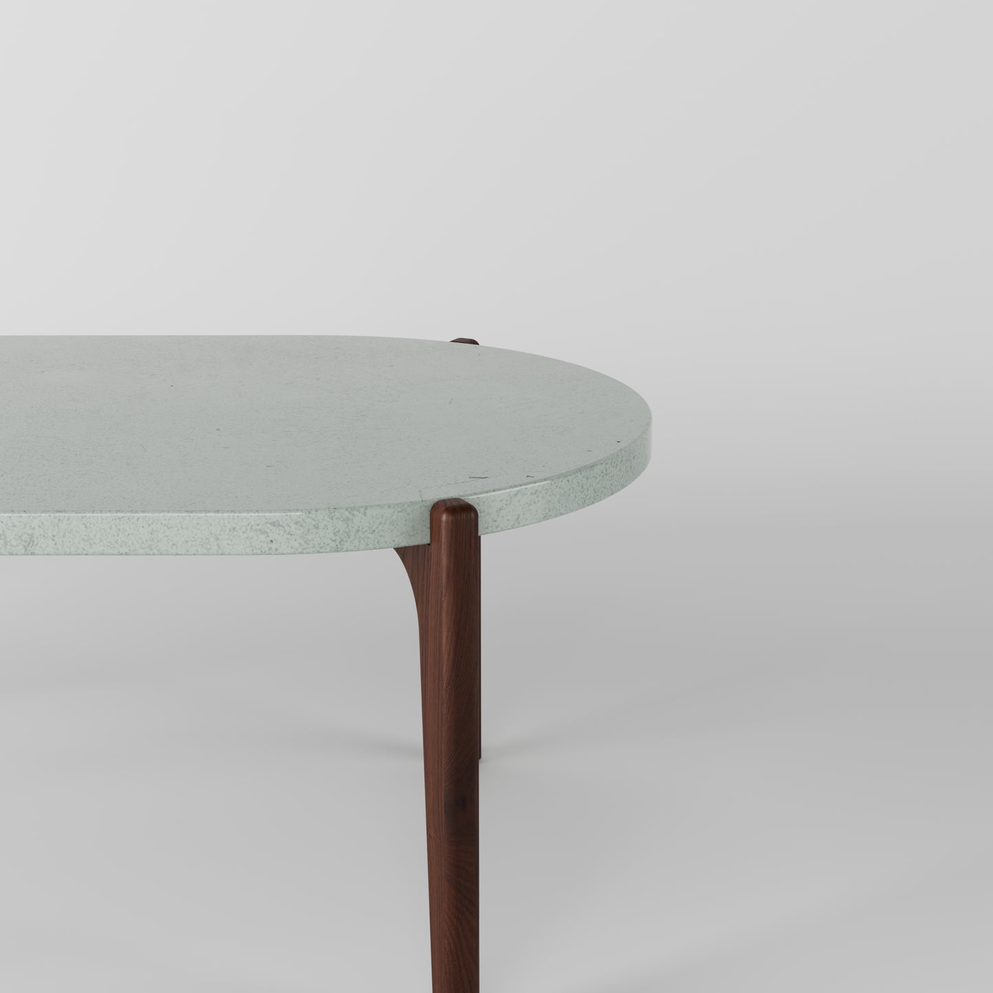 EERO Oval Concrete Coffee Table // RUNDEN Collection
