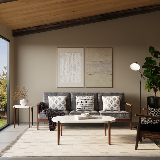 EERO Oval Concrete Coffee Table // RUNDEN Collection
