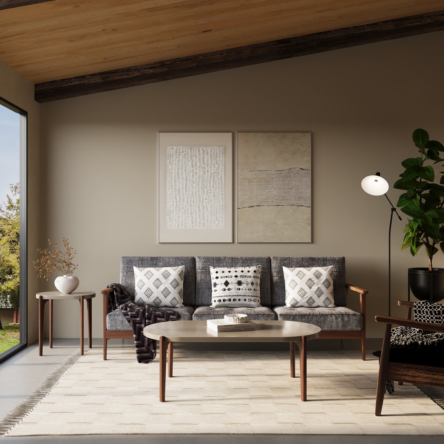 EERO Oval Concrete Coffee Table // RUNDEN Collection
