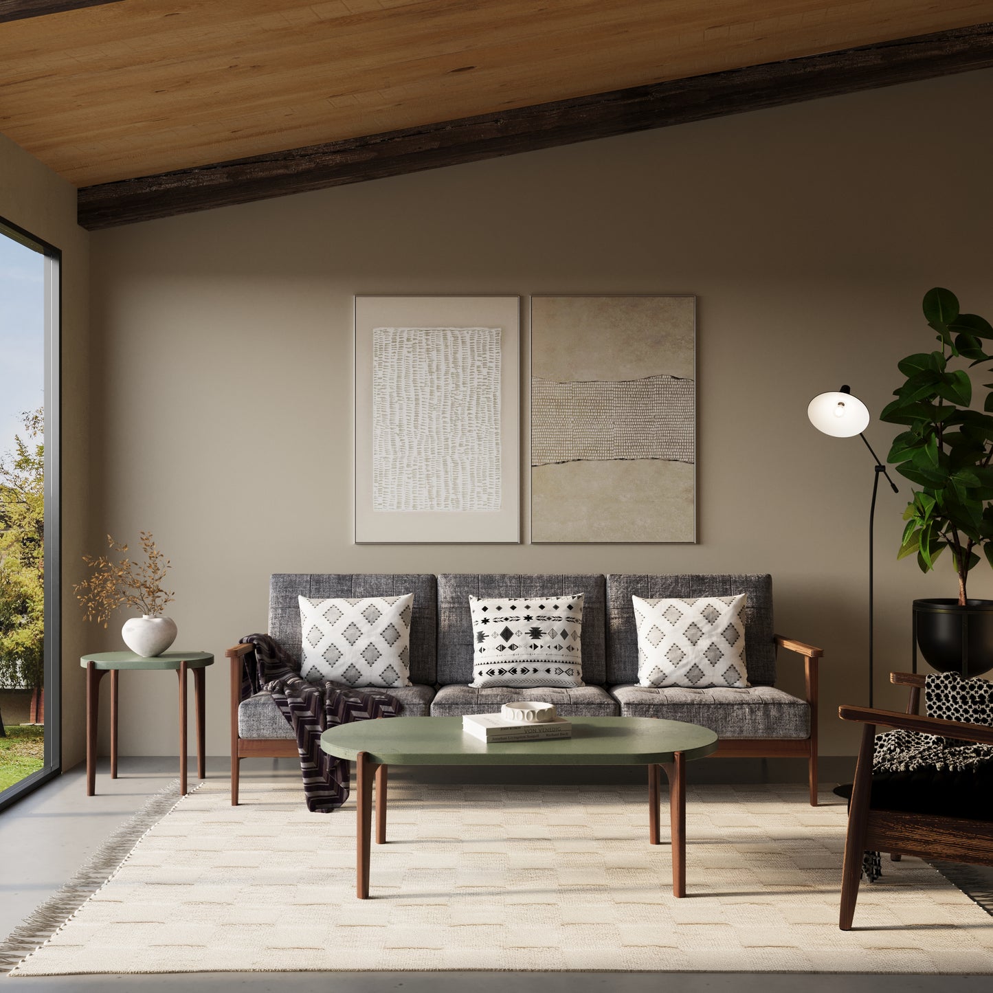 EERO Oval Concrete Coffee Table // RUNDEN Collection