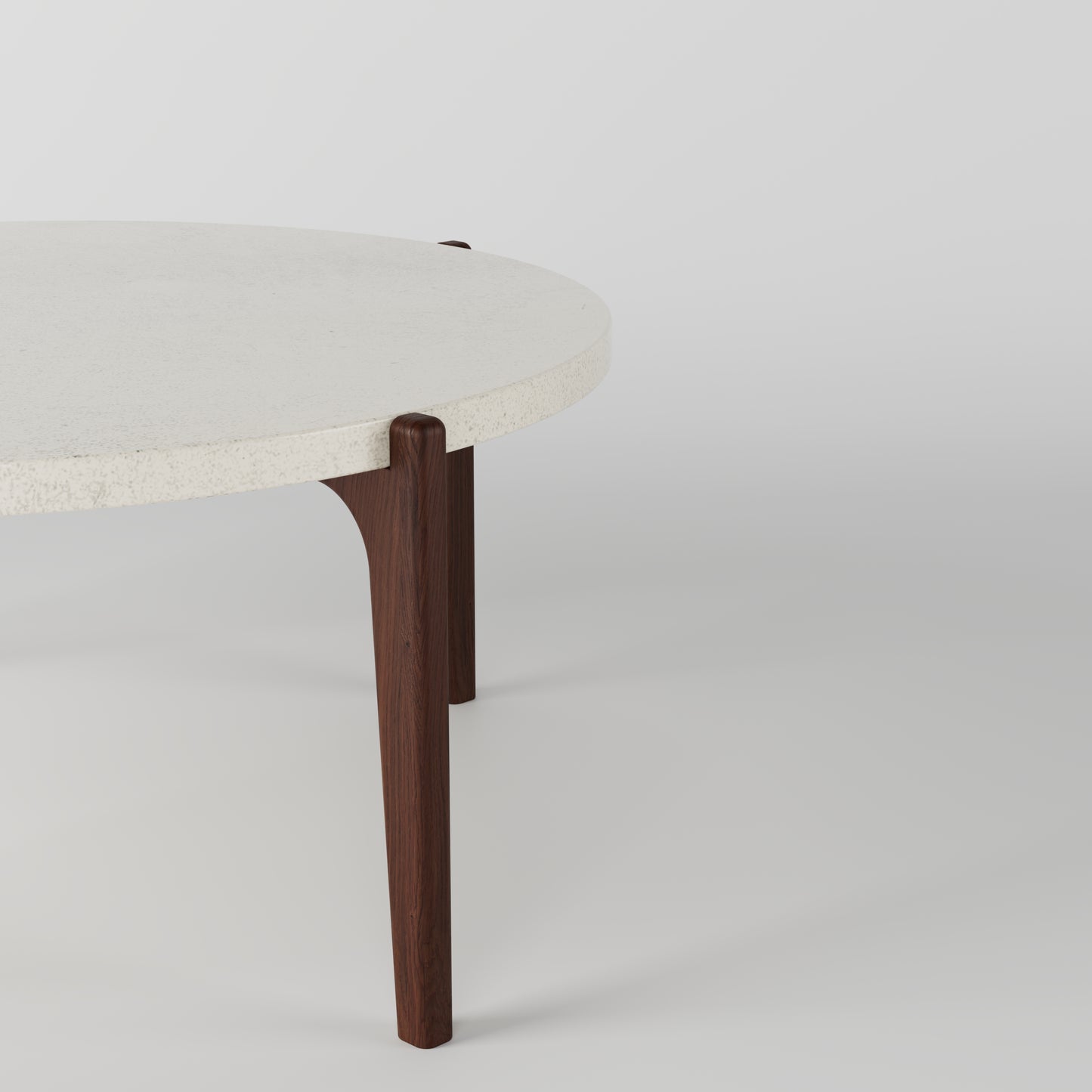ENZO Round Concrete Coffee Table // RUNDEN Collection