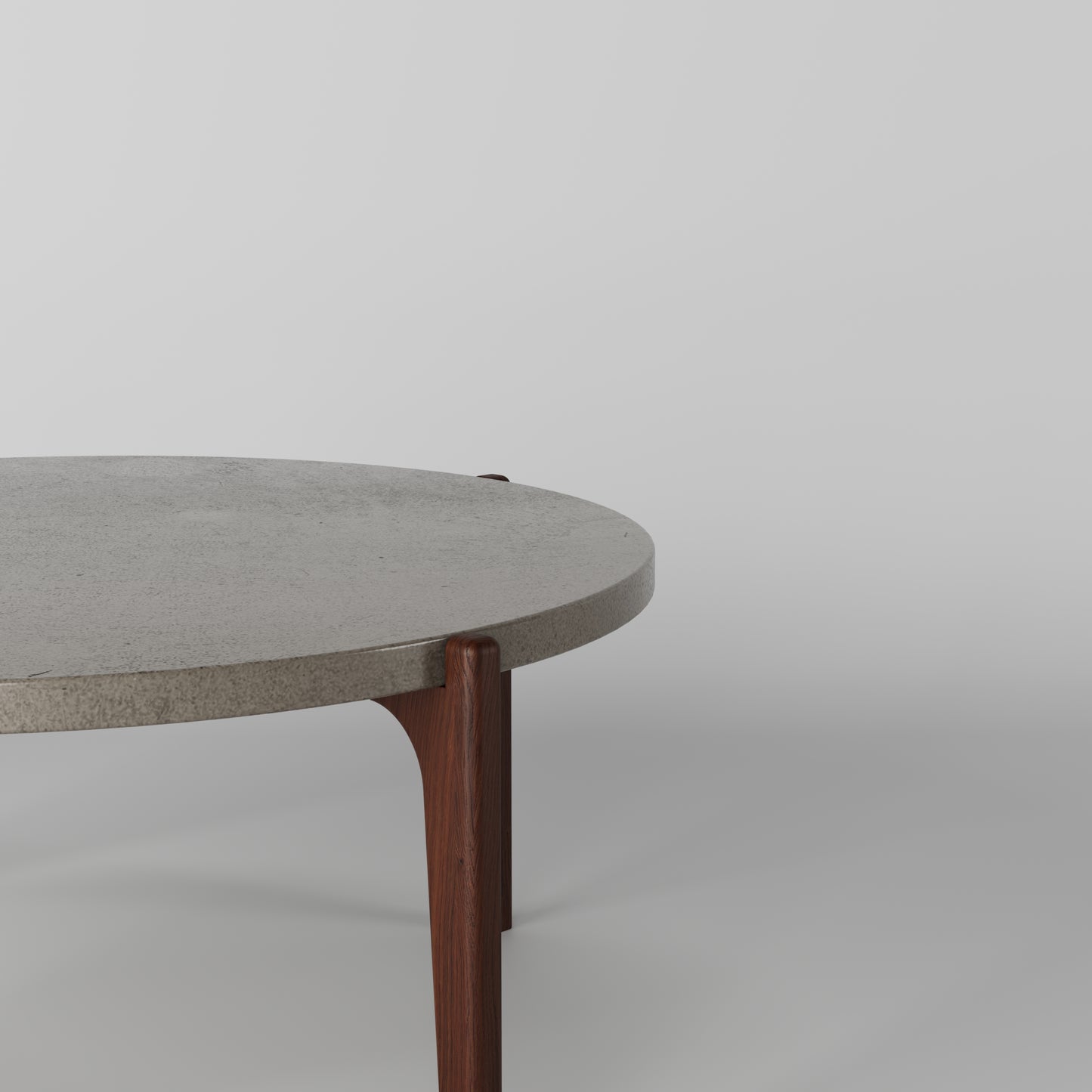 ENZO Round Concrete Coffee Table // RUNDEN Collection