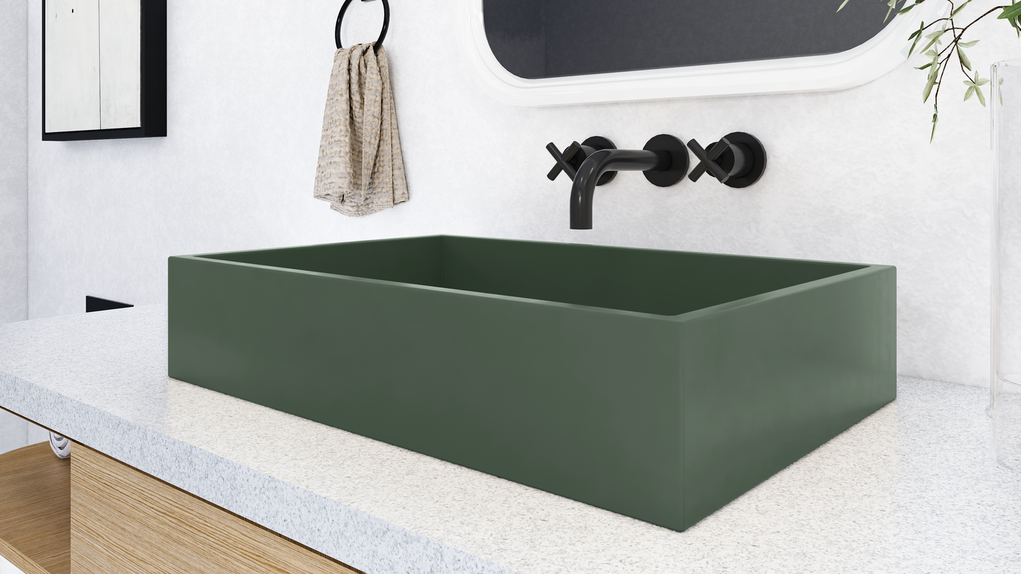 LEO Rectangle Vessel Sink // ZEITLOS Collection