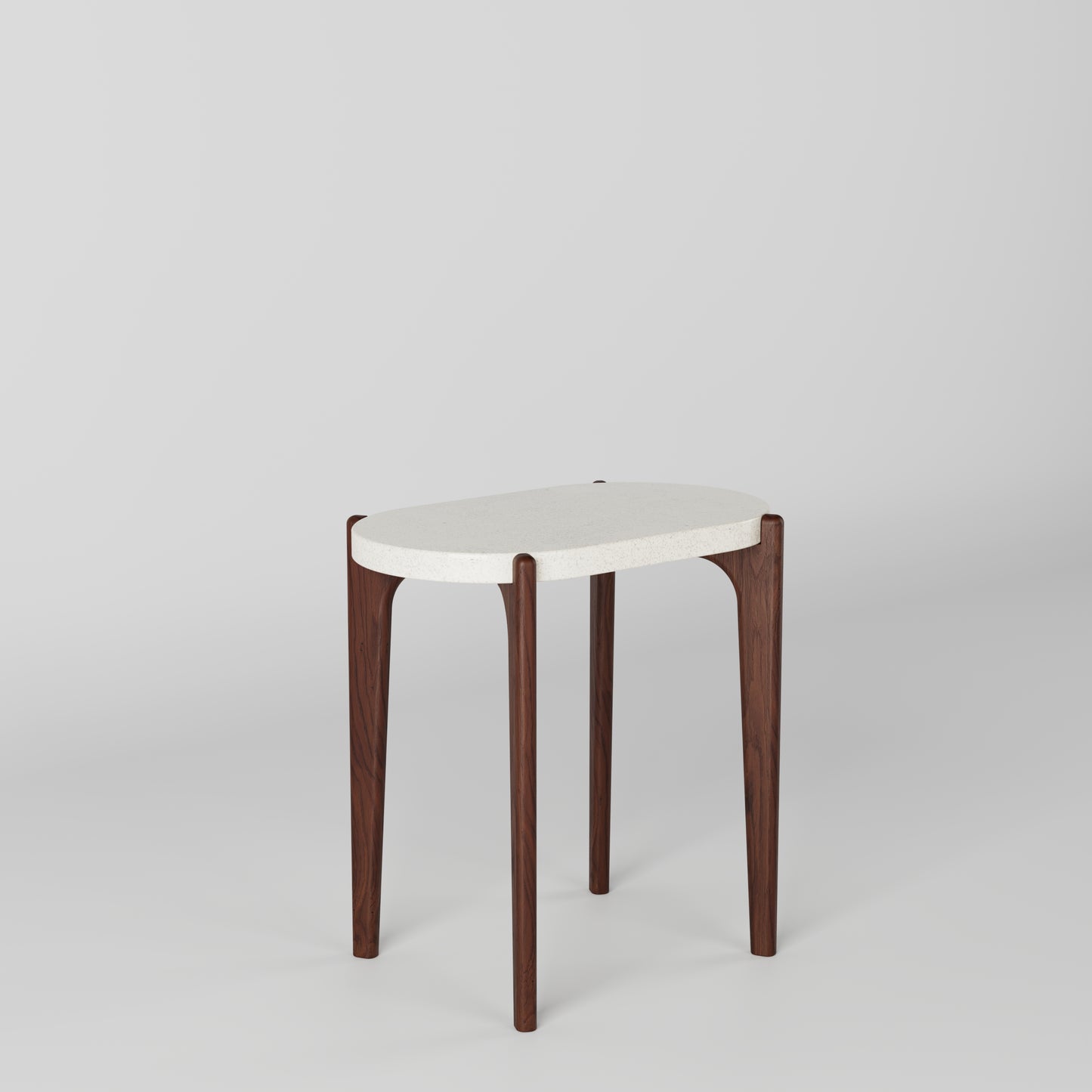 MILO Oval Concrete Side Table // RUNDEN Collection
