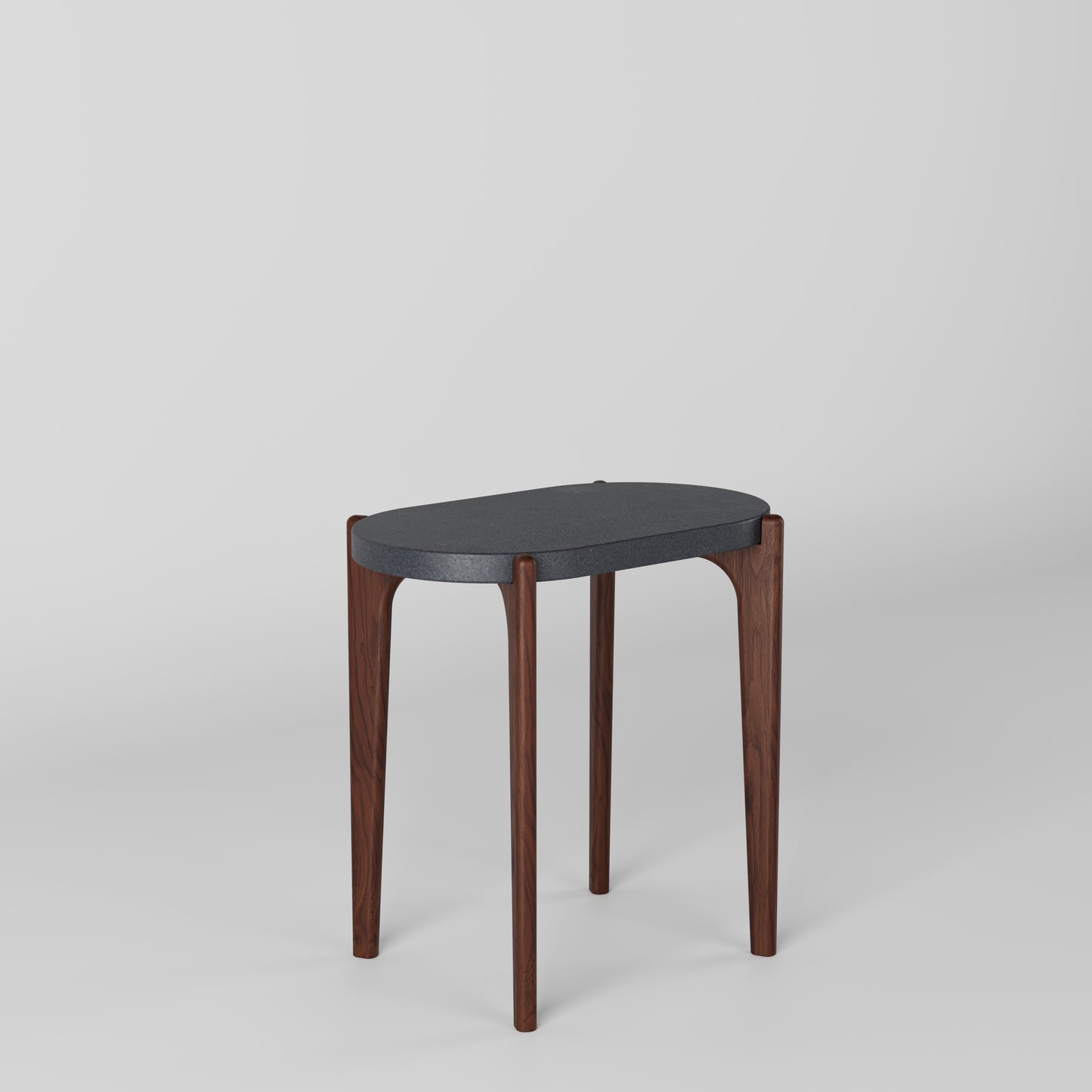 MILO Oval Concrete Side Table // RUNDEN Collection