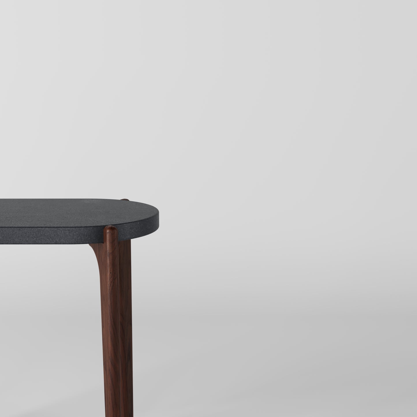MILO Oval Concrete Side Table // RUNDEN Collection