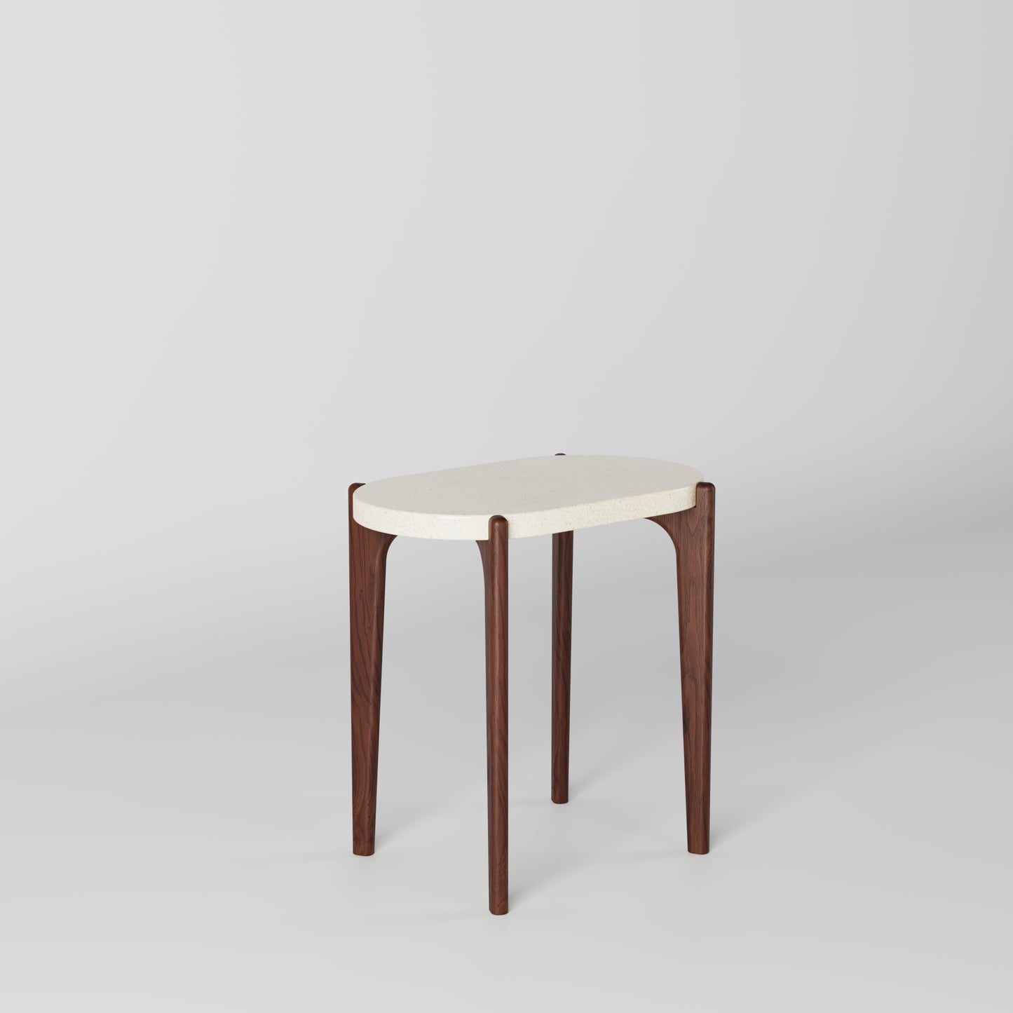 MILO Oval Concrete Side Table // RUNDEN Collection