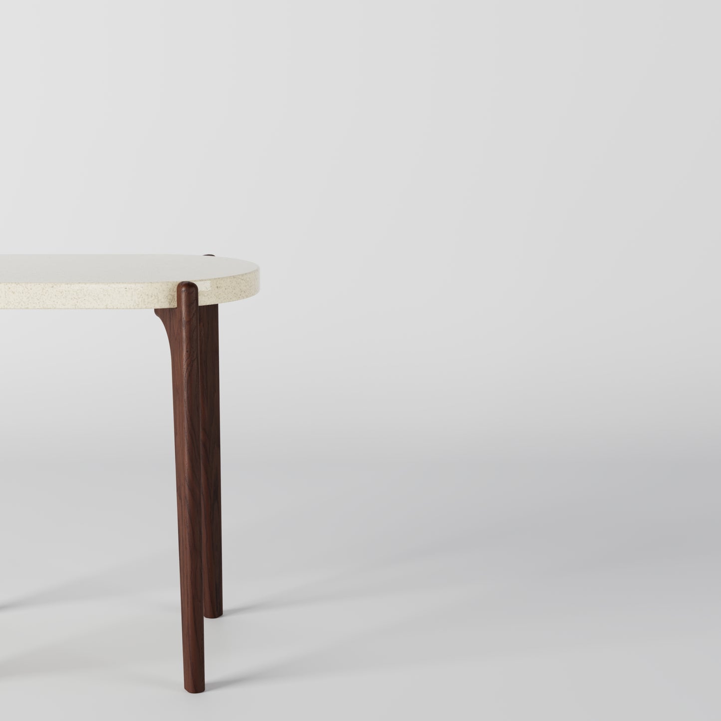 MILO Oval Concrete Side Table // RUNDEN Collection