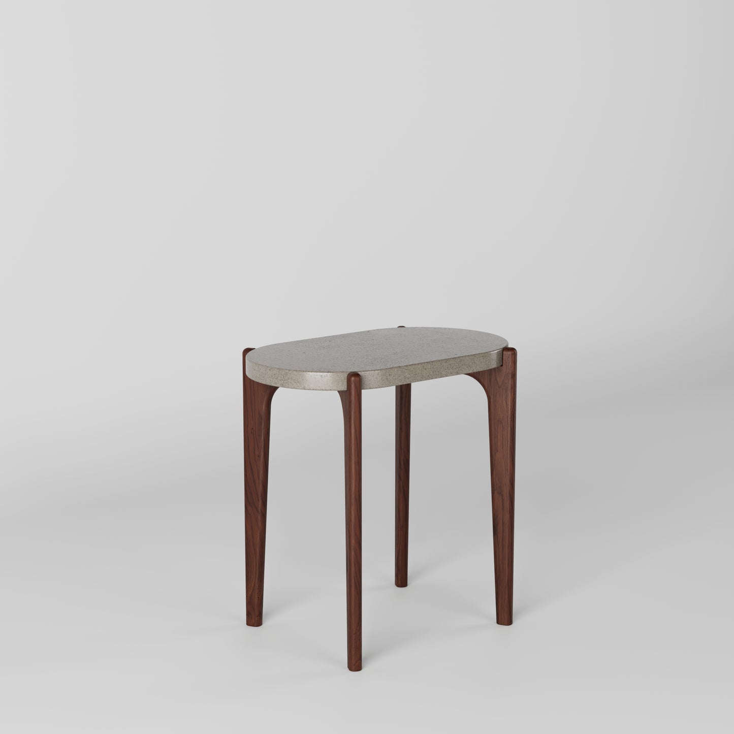 MILO Oval Concrete Side Table // RUNDEN Collection