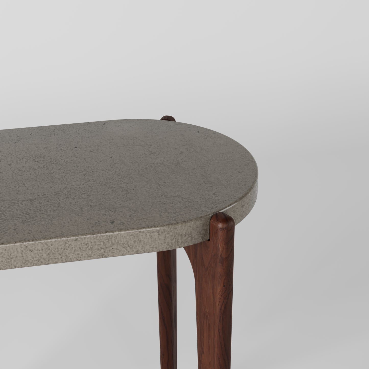 MILO Oval Concrete Side Table // RUNDEN Collection