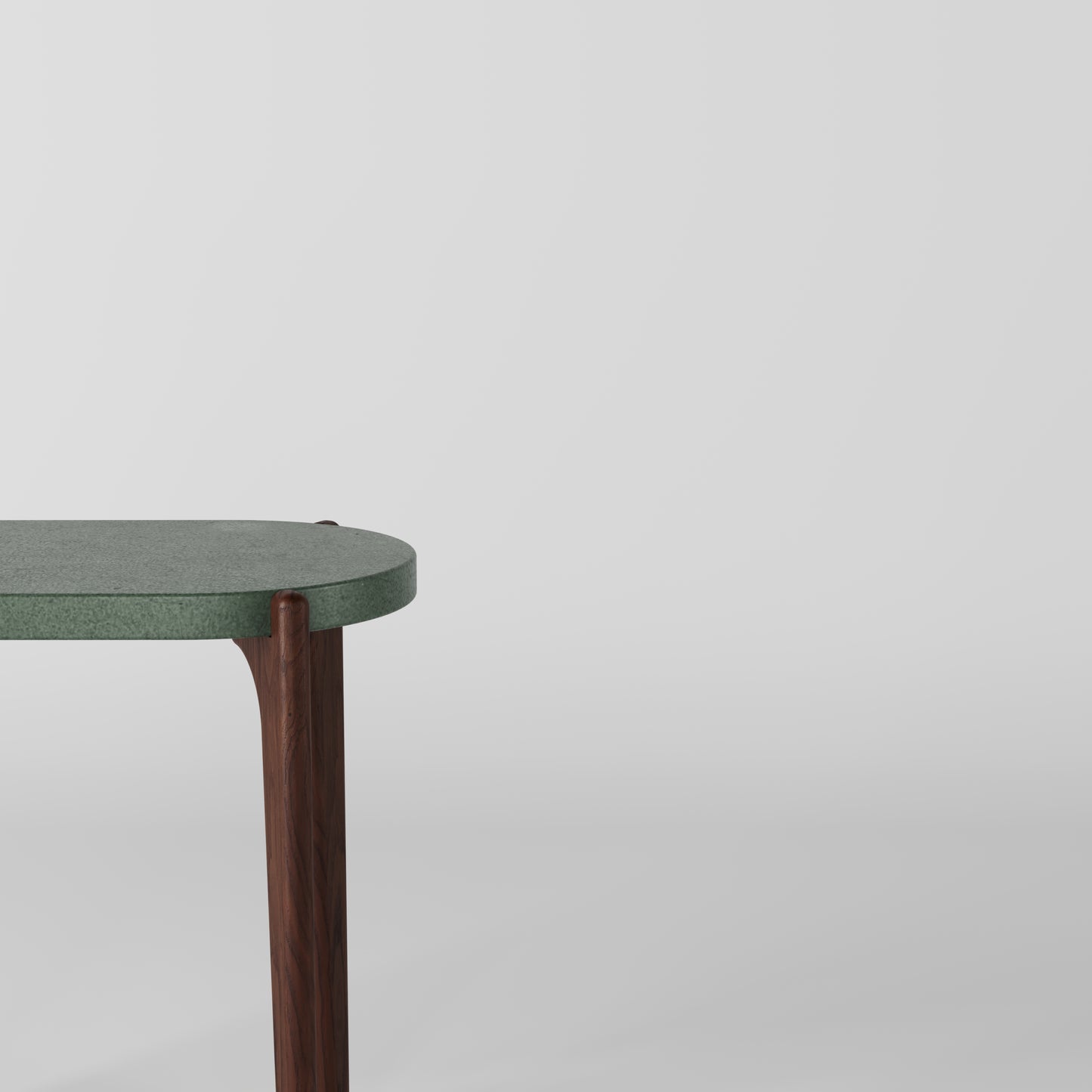 MILO Oval Concrete Side Table // RUNDEN Collection