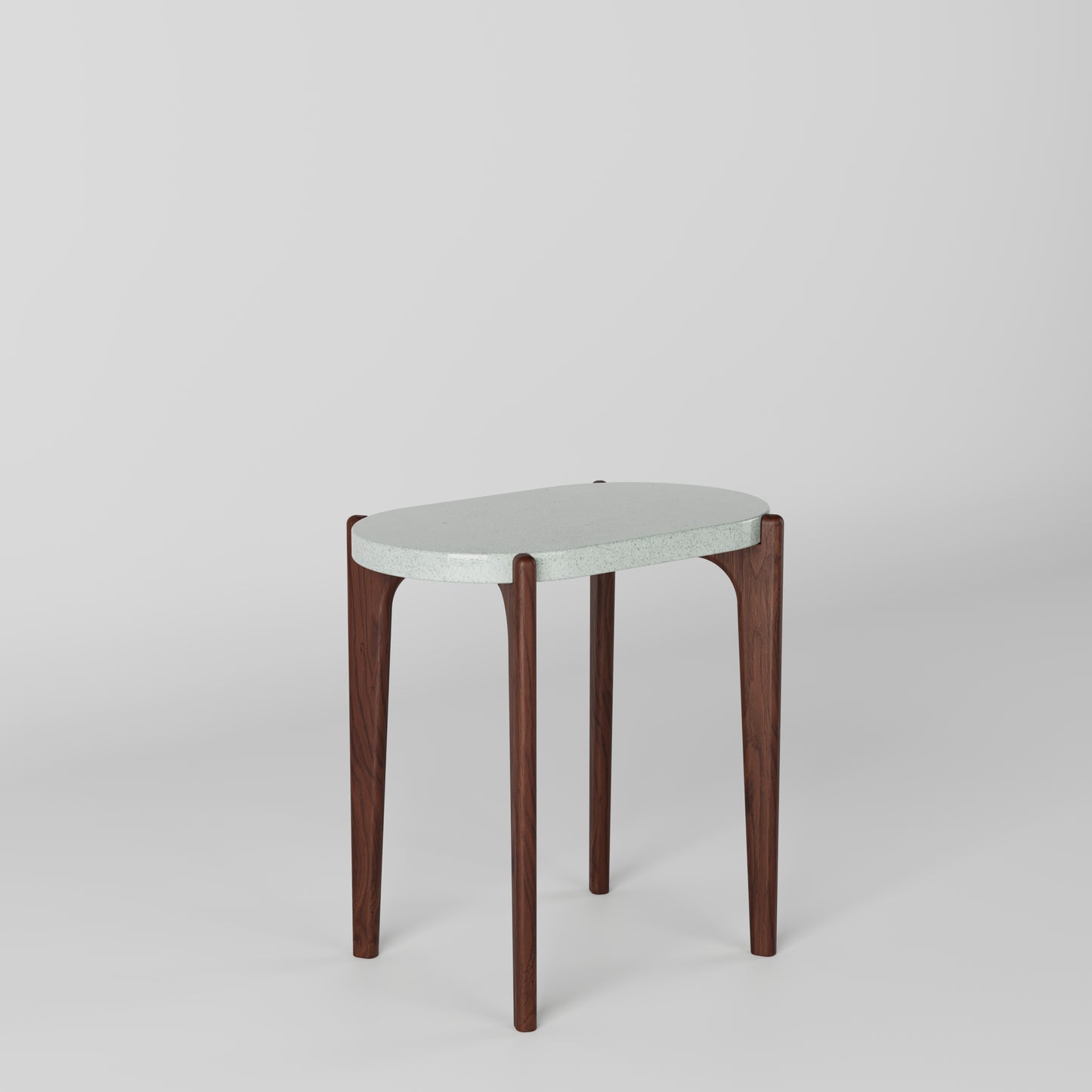 MILO Oval Concrete Side Table // RUNDEN Collection