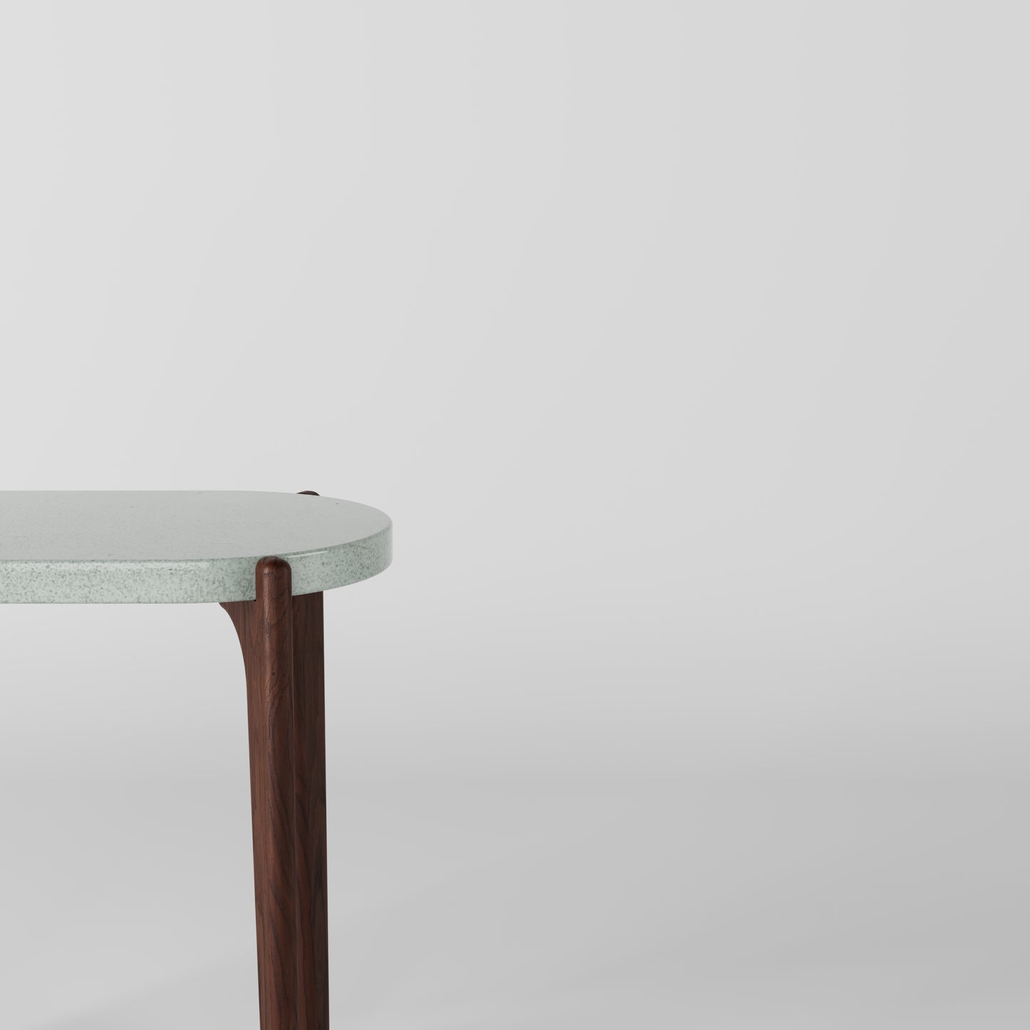 MILO Oval Concrete Side Table // RUNDEN Collection