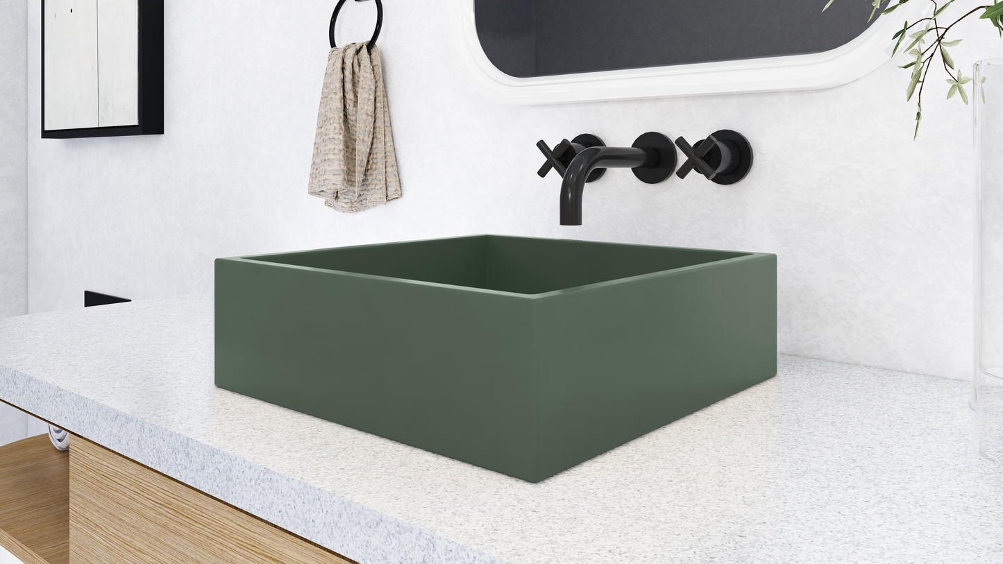 NOVA Square Vessel Sink // ZEITLOS Collection
