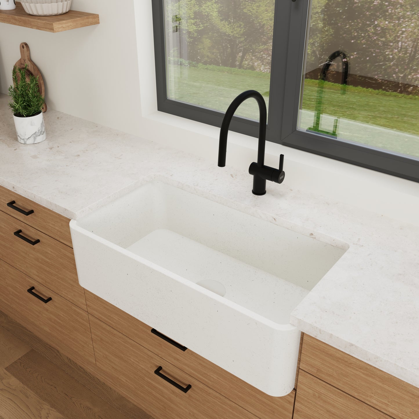 Concrete Farmhouse Sink // TAE Collection