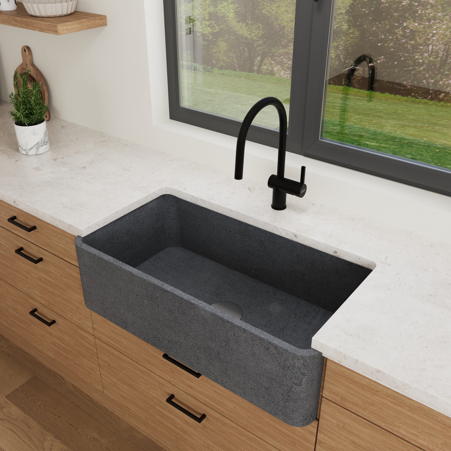 Concrete Farmhouse Sink // TAE Collection