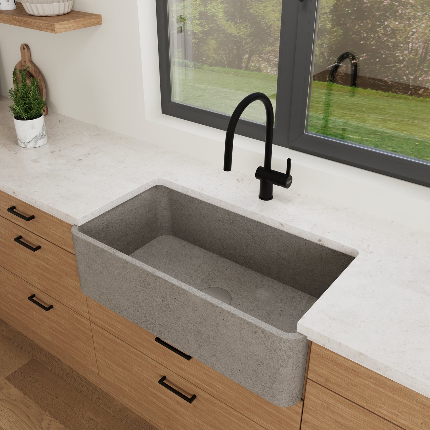 Concrete Farmhouse Sink // TAE Collection