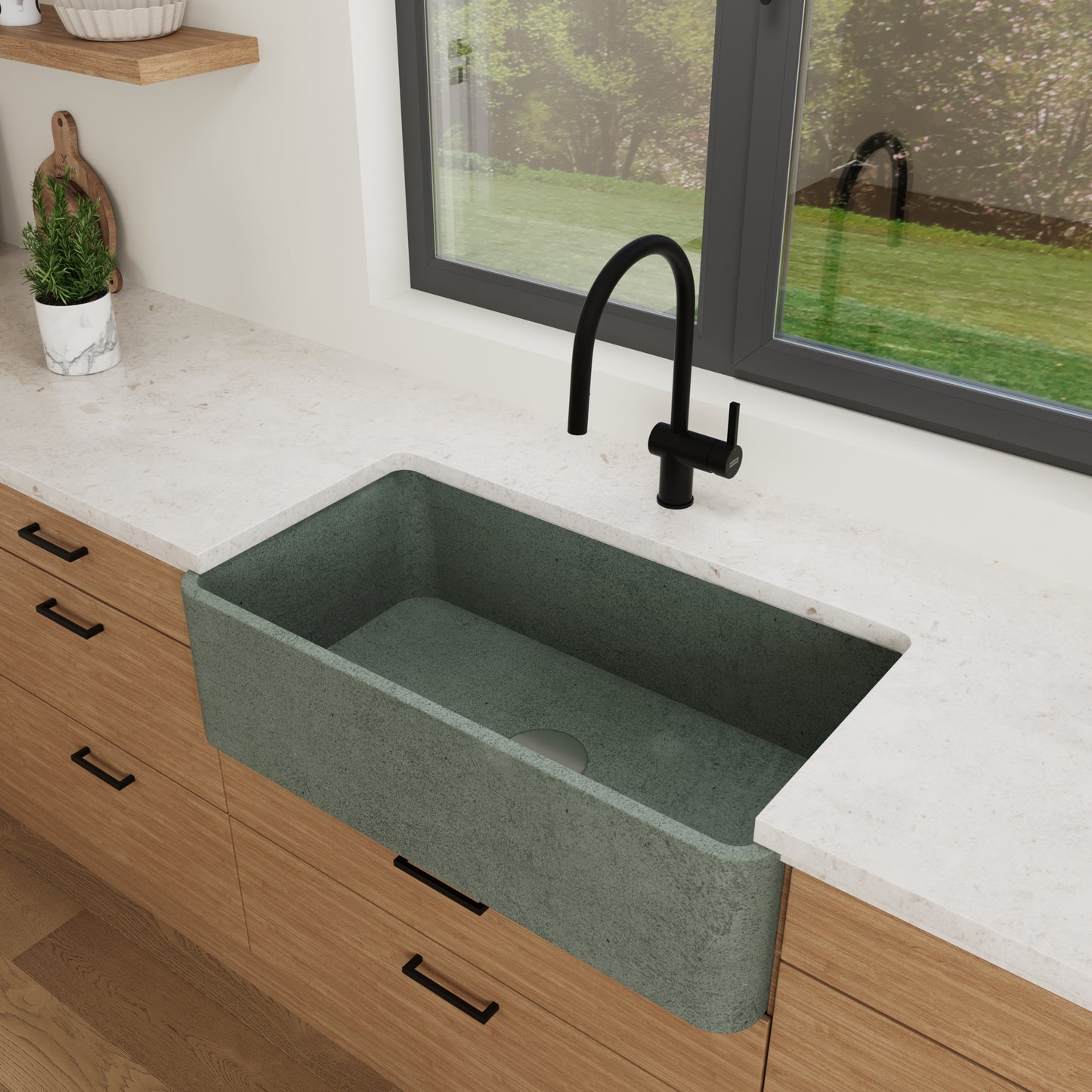 Concrete Farmhouse Sink // TAE Collection