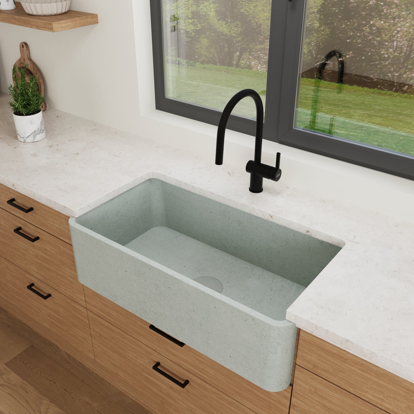 Concrete Farmhouse Sink // TAE Collection