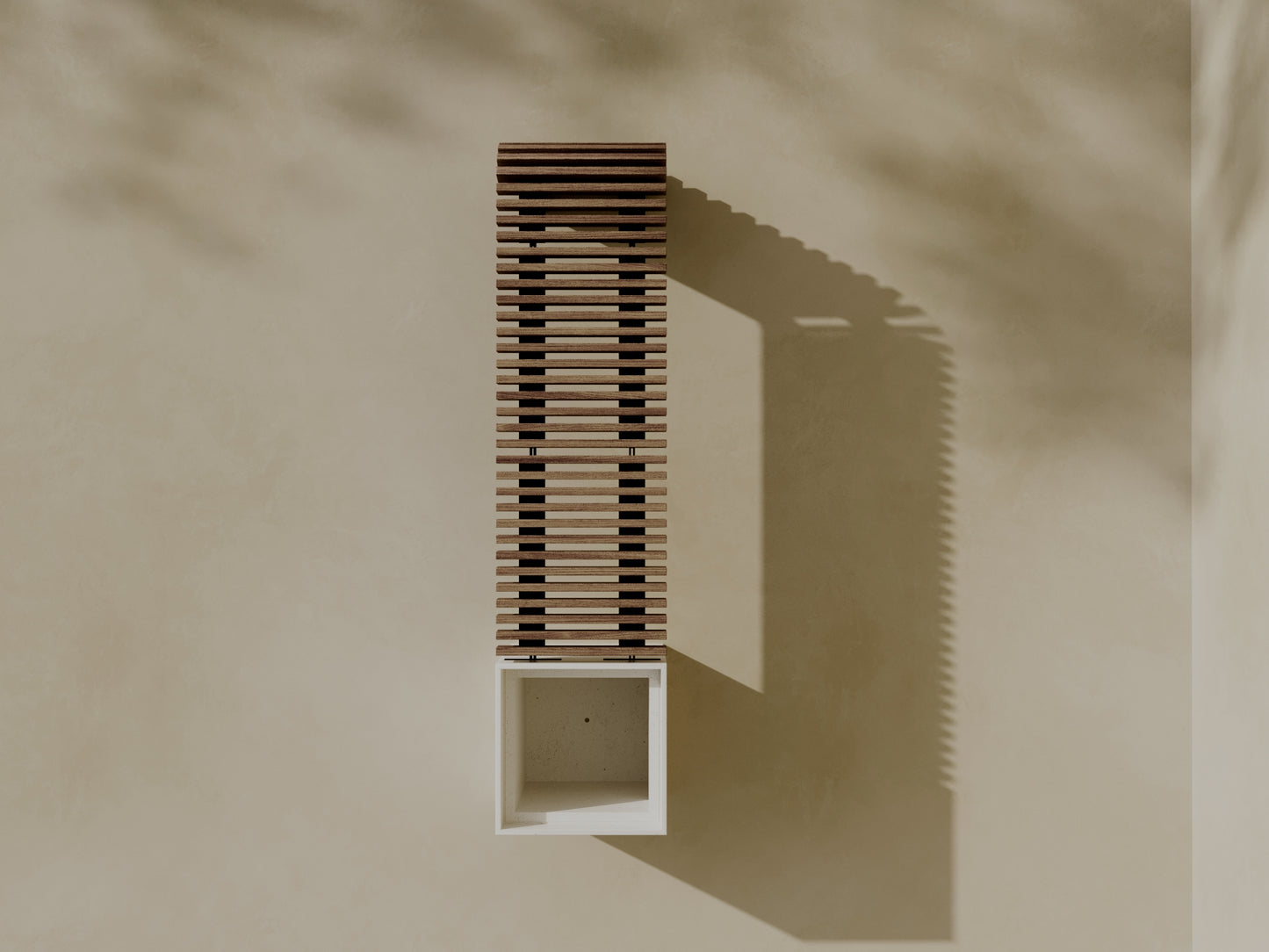 FLORA Outdoor Modular Bench with Planter // TEIL Collection