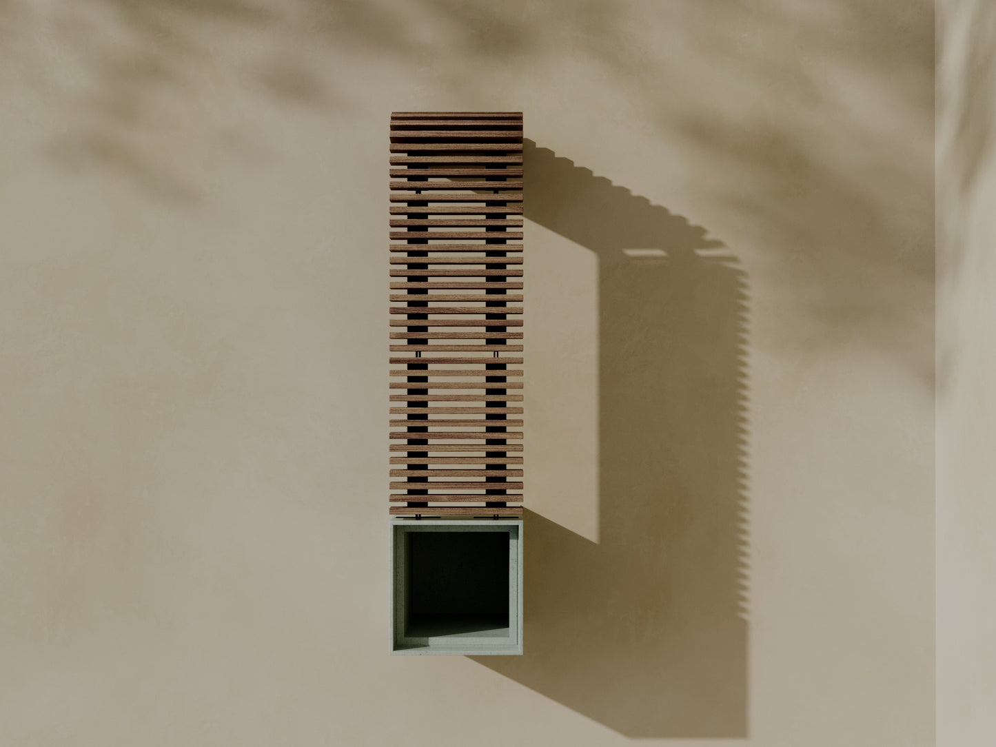 FLORA Outdoor Modular Bench with Planter // TEIL Collection