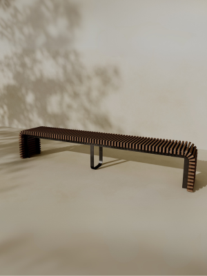 ATLAS Outdoor Modular Wood Bench // TEIL Collection
