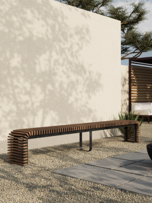 ATLAS Outdoor Modular Wood Bench // TEIL Collection