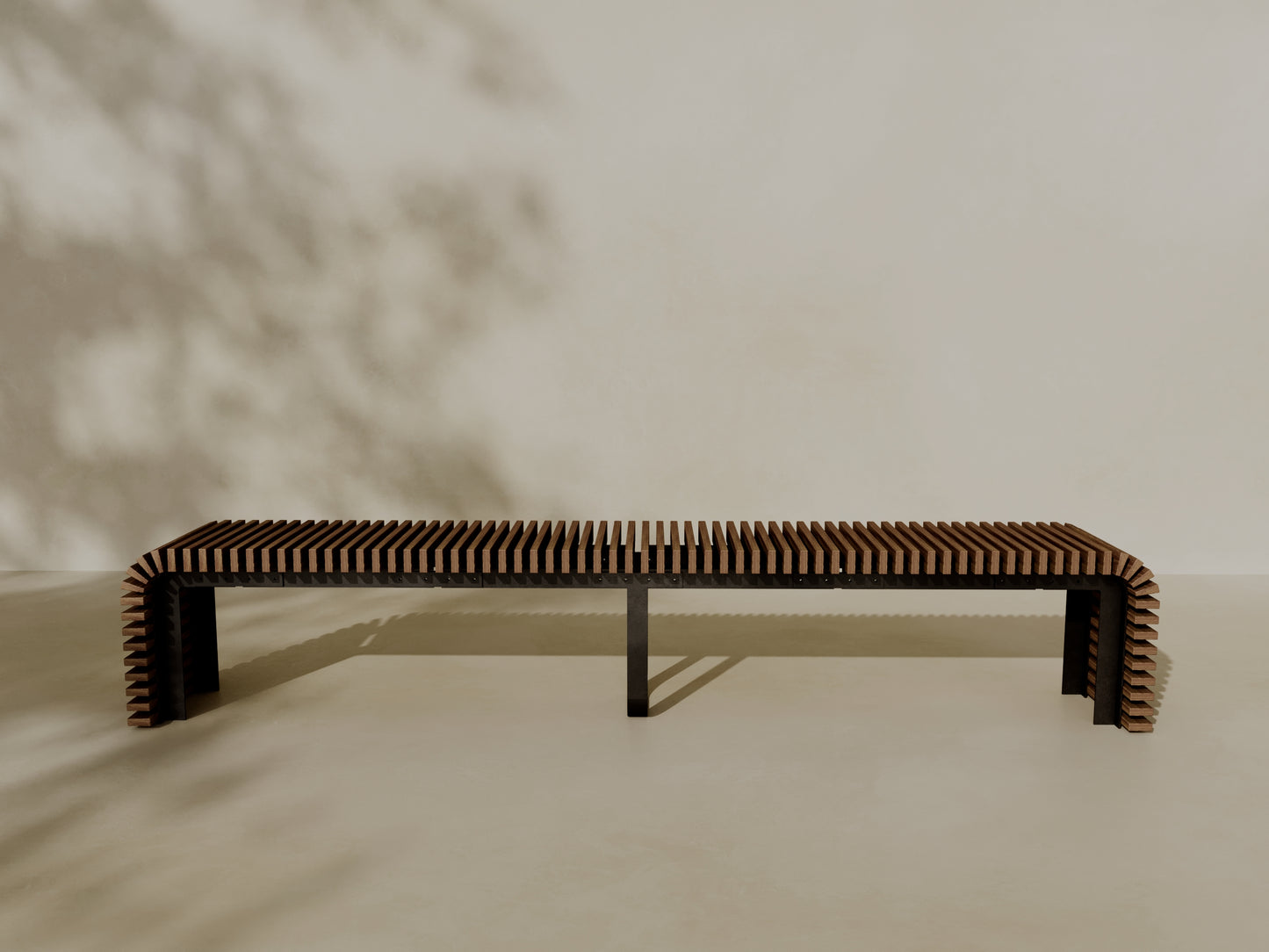 ATLAS Outdoor Modular Wood Bench // TEIL Collection