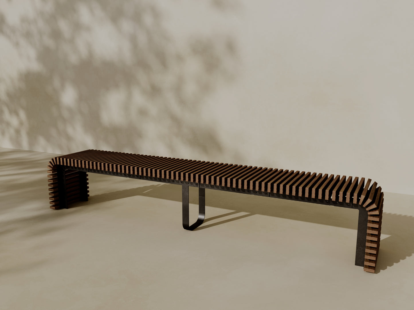 ATLAS Outdoor Modular Wood Bench // TEIL Collection