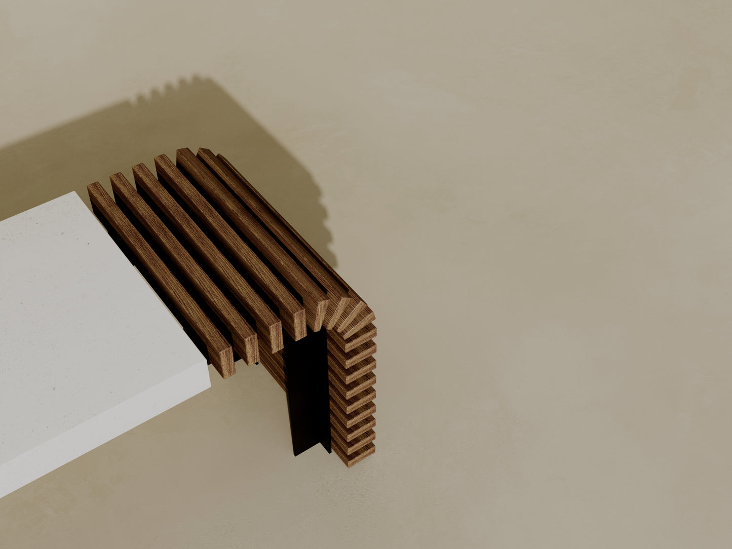 EZRA Outdoor Modular Coffee Table/Bench // TEIL Collection