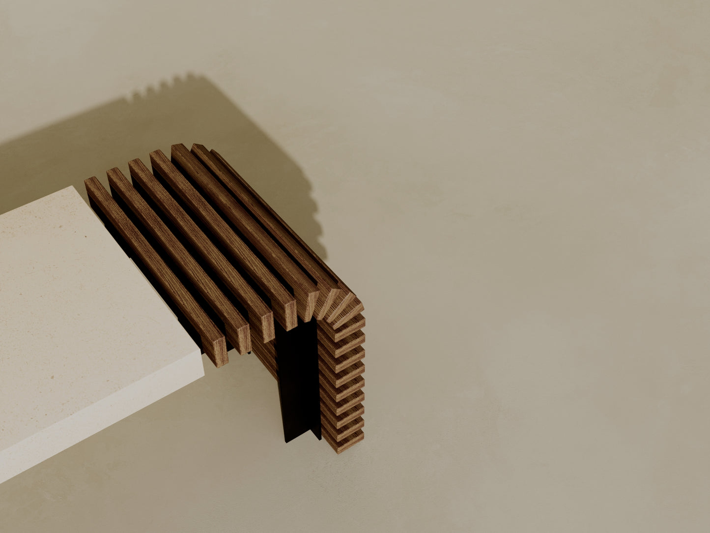 EZRA Outdoor Modular Coffee Table/Bench // TEIL Collection