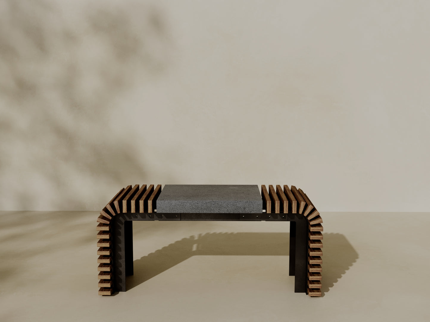 EZRA Outdoor Modular Coffee Table/Bench // TEIL Collection