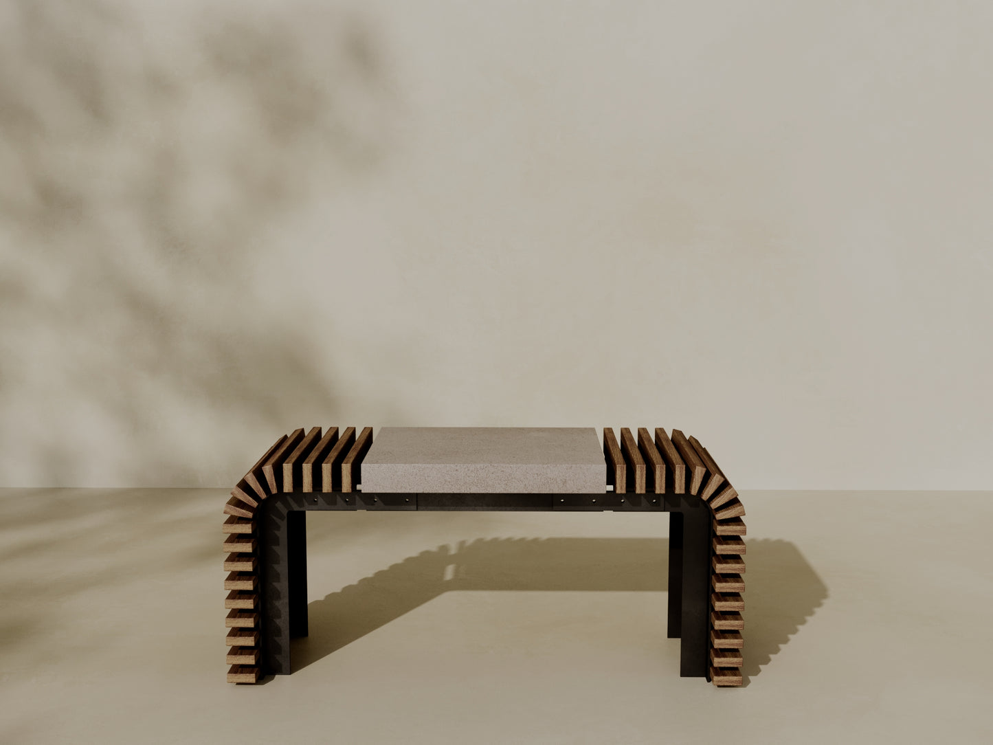 EZRA Outdoor Modular Coffee Table/Bench // TEIL Collection