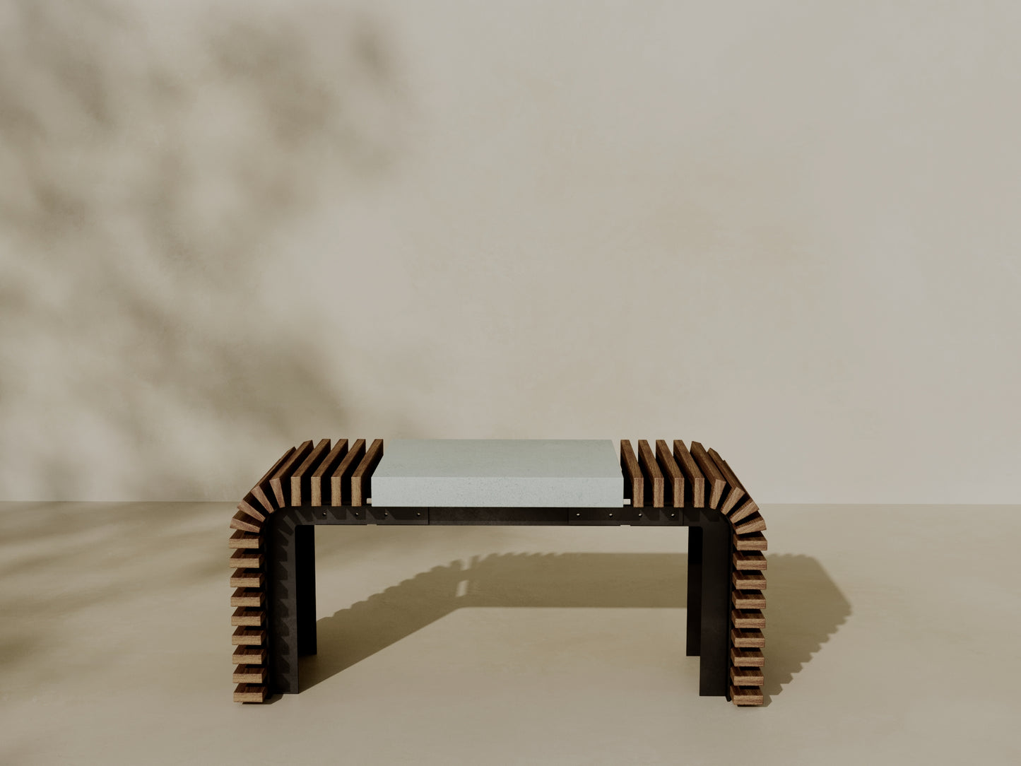 EZRA Outdoor Modular Coffee Table/Bench // TEIL Collection