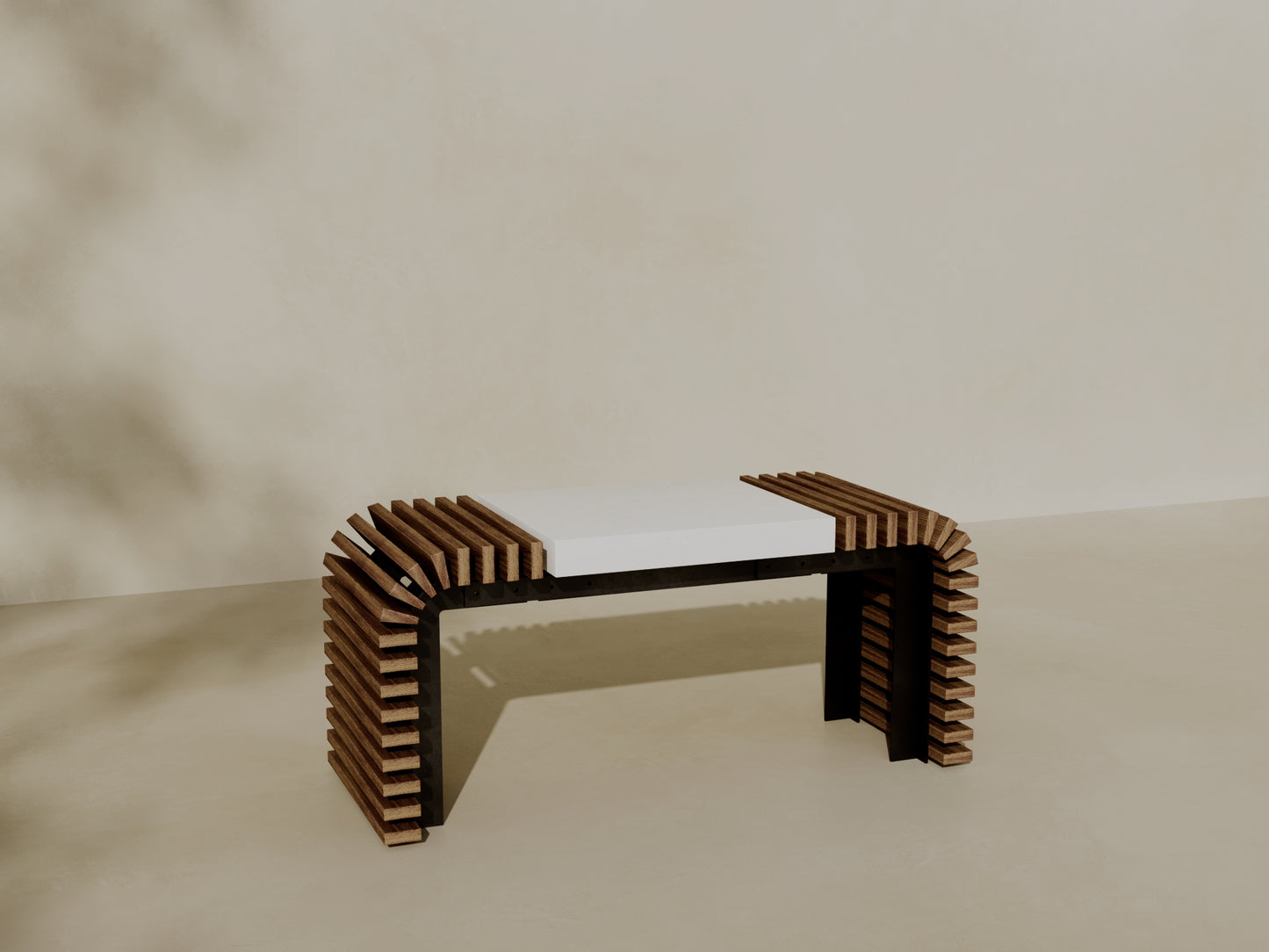 EZRA Outdoor Modular Coffee Table/Bench // TEIL Collection