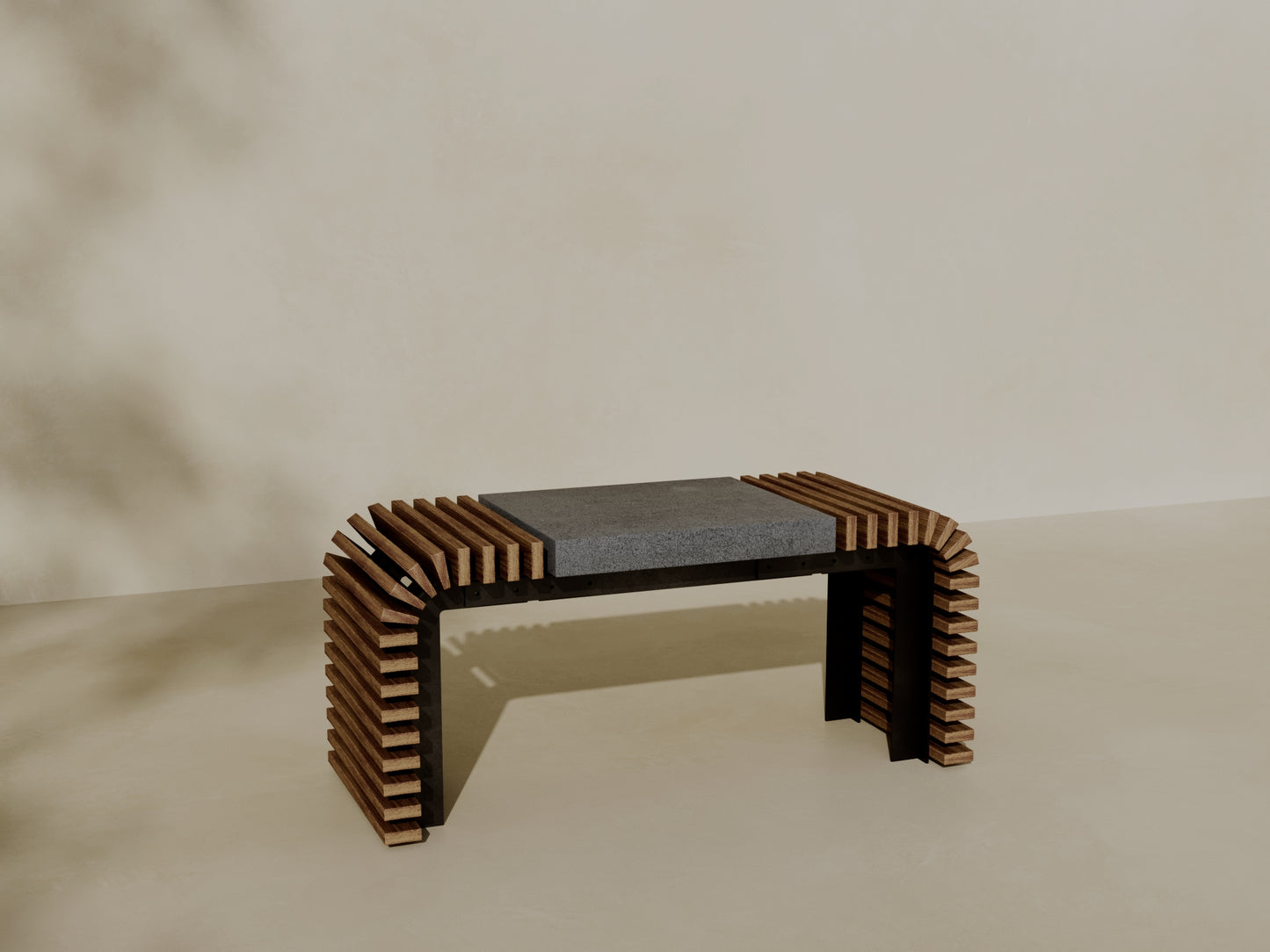 EZRA Outdoor Modular Coffee Table/Bench // TEIL Collection