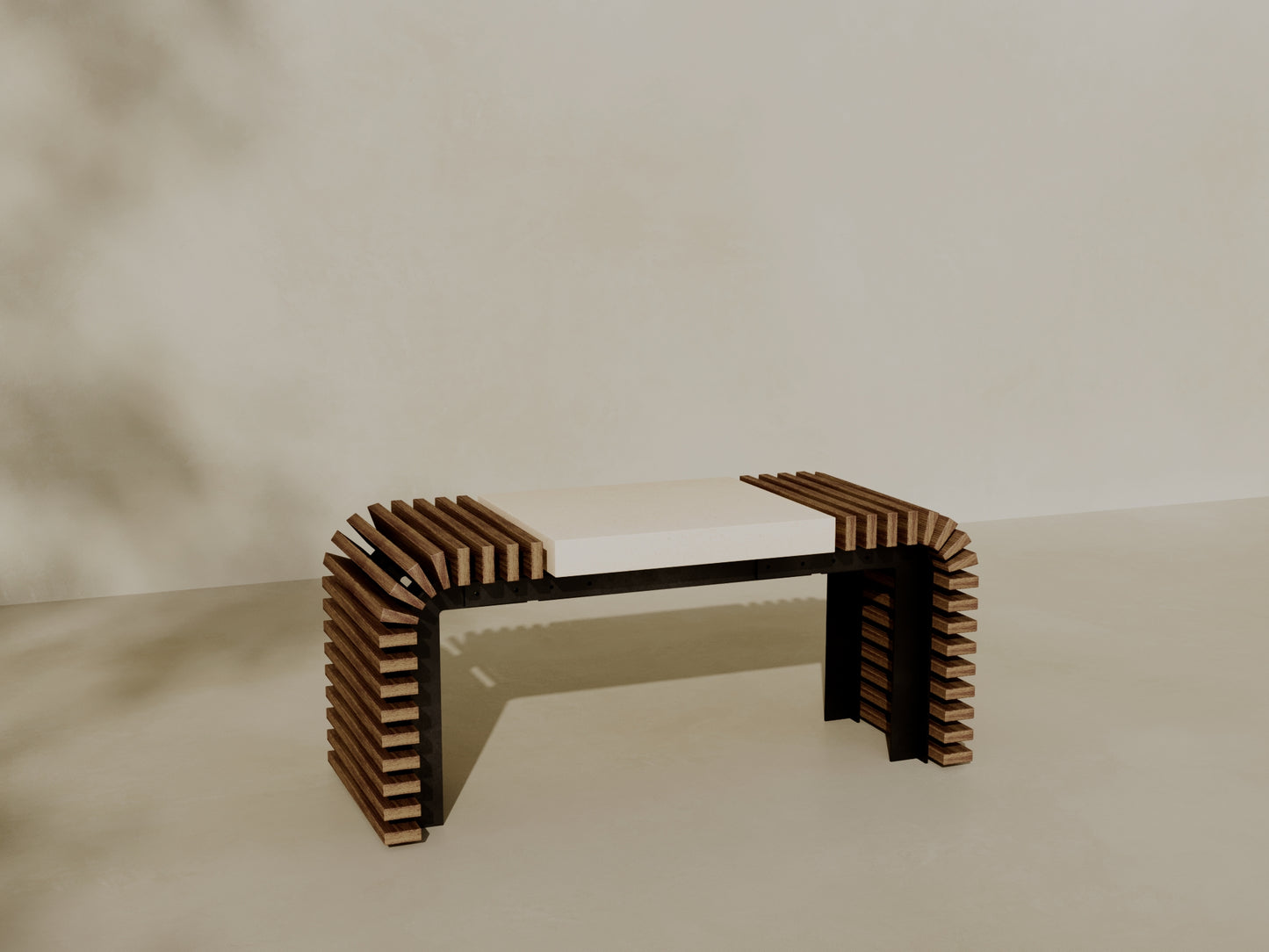 EZRA Outdoor Modular Coffee Table/Bench // TEIL Collection