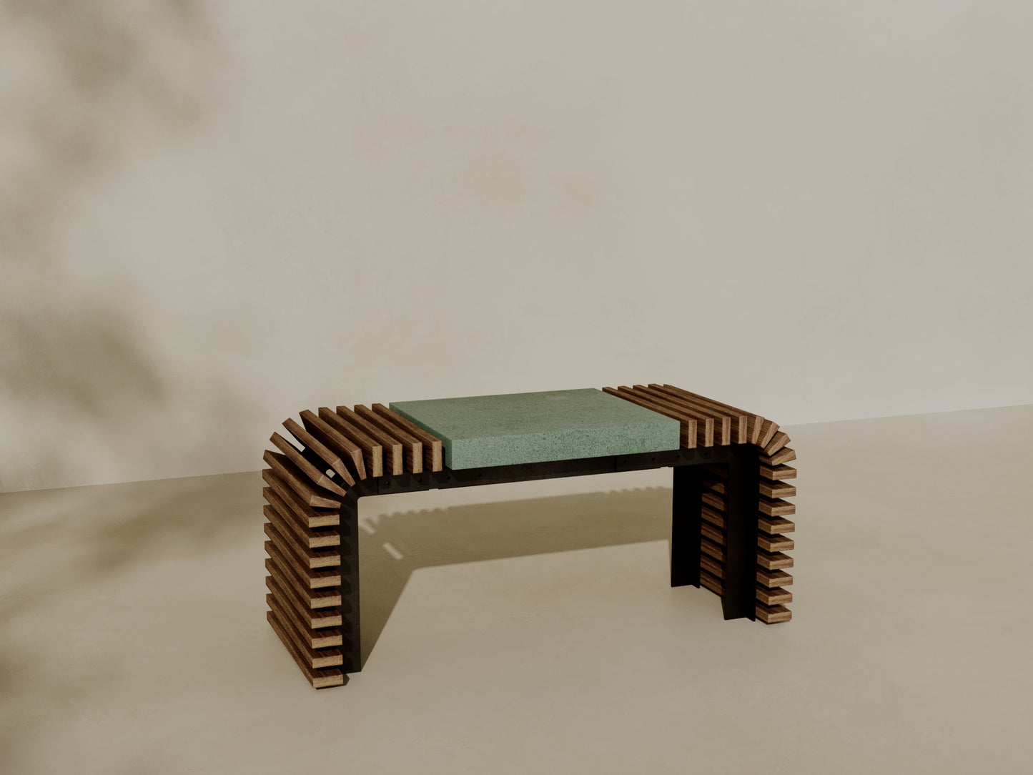 EZRA Outdoor Modular Coffee Table/Bench // TEIL Collection