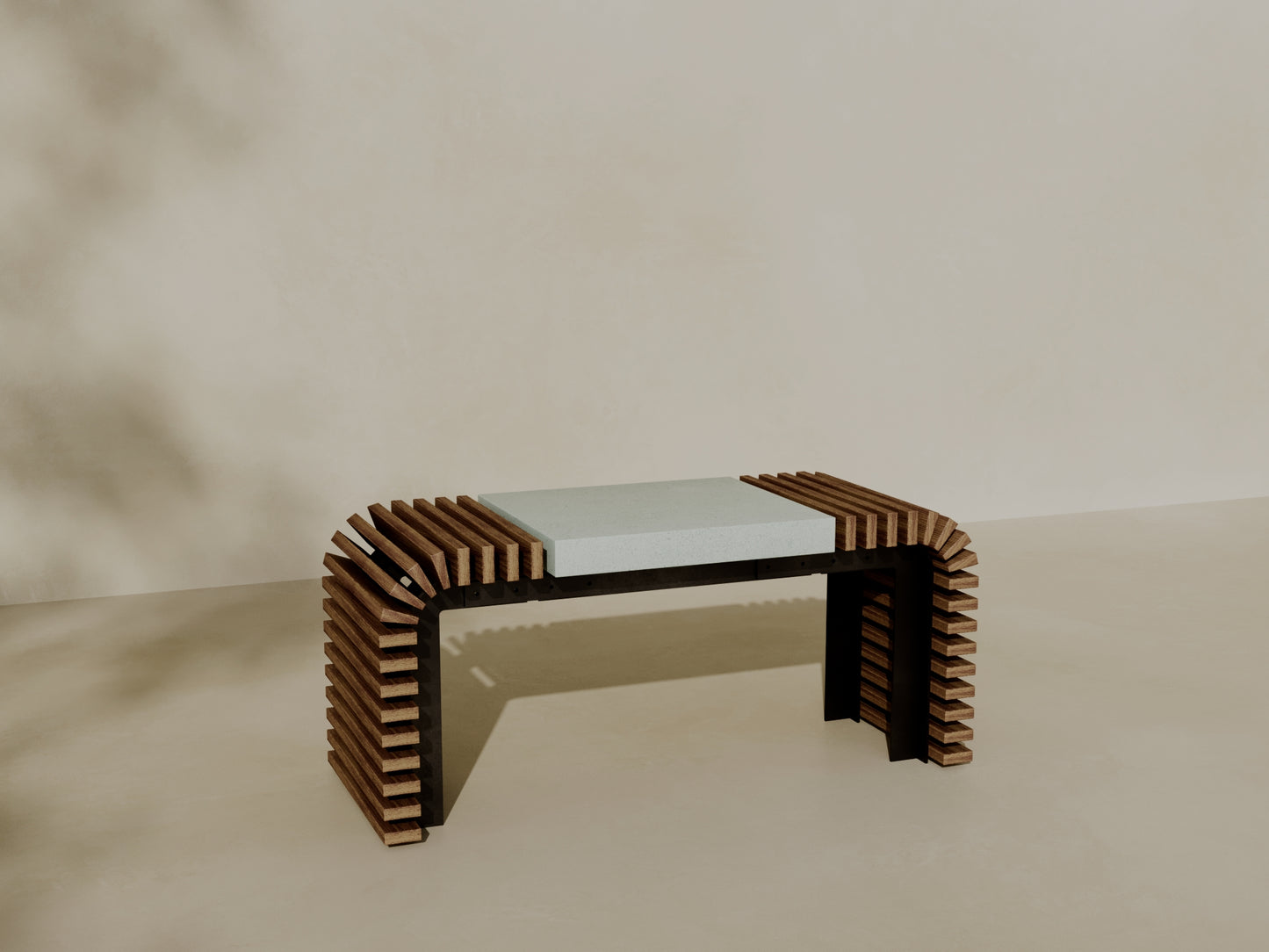 EZRA Outdoor Modular Coffee Table/Bench // TEIL Collection