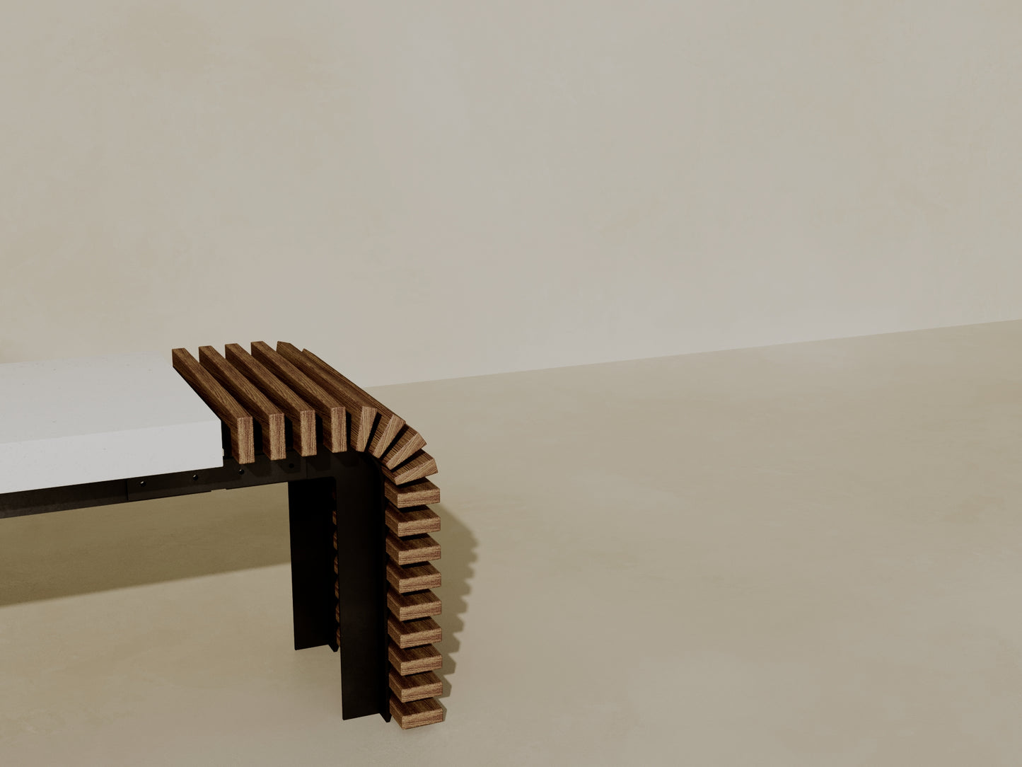 EZRA Outdoor Modular Coffee Table/Bench // TEIL Collection