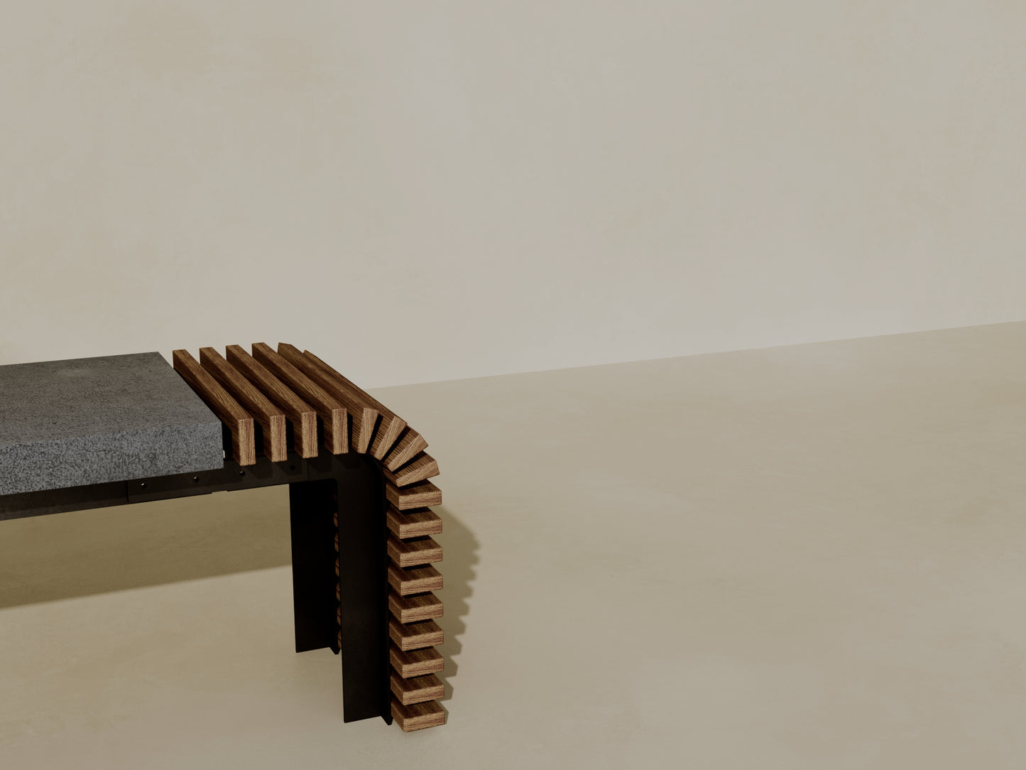 EZRA Outdoor Modular Coffee Table/Bench // TEIL Collection