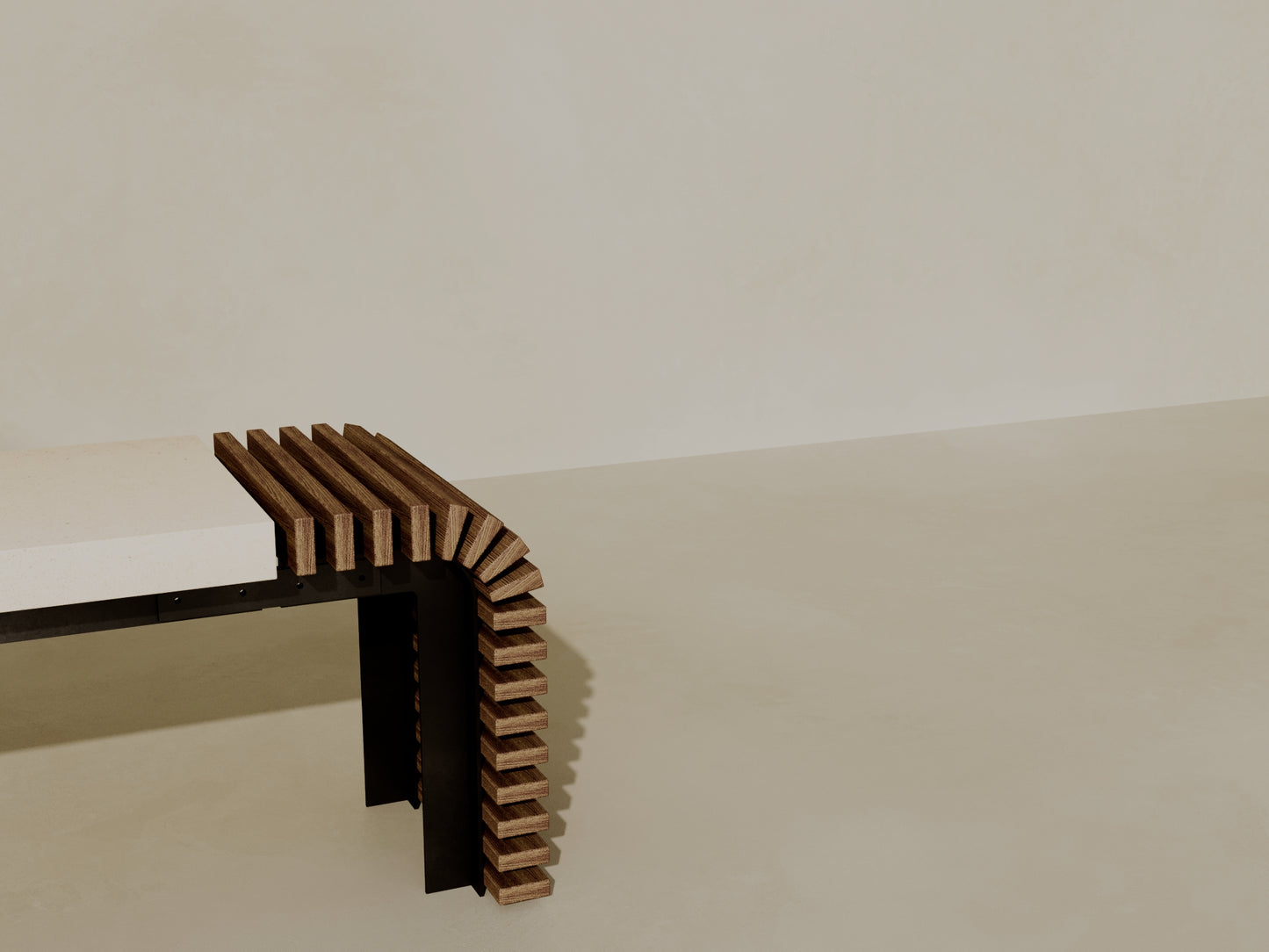EZRA Outdoor Modular Coffee Table/Bench // TEIL Collection