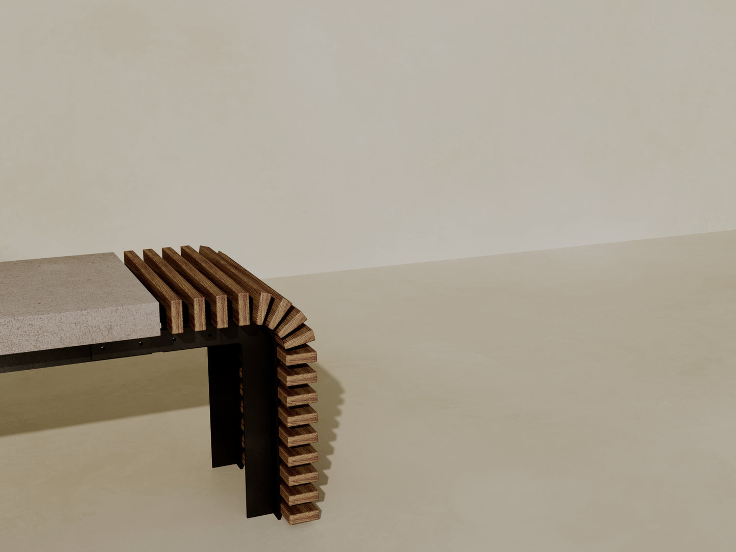 EZRA Outdoor Modular Coffee Table/Bench // TEIL Collection