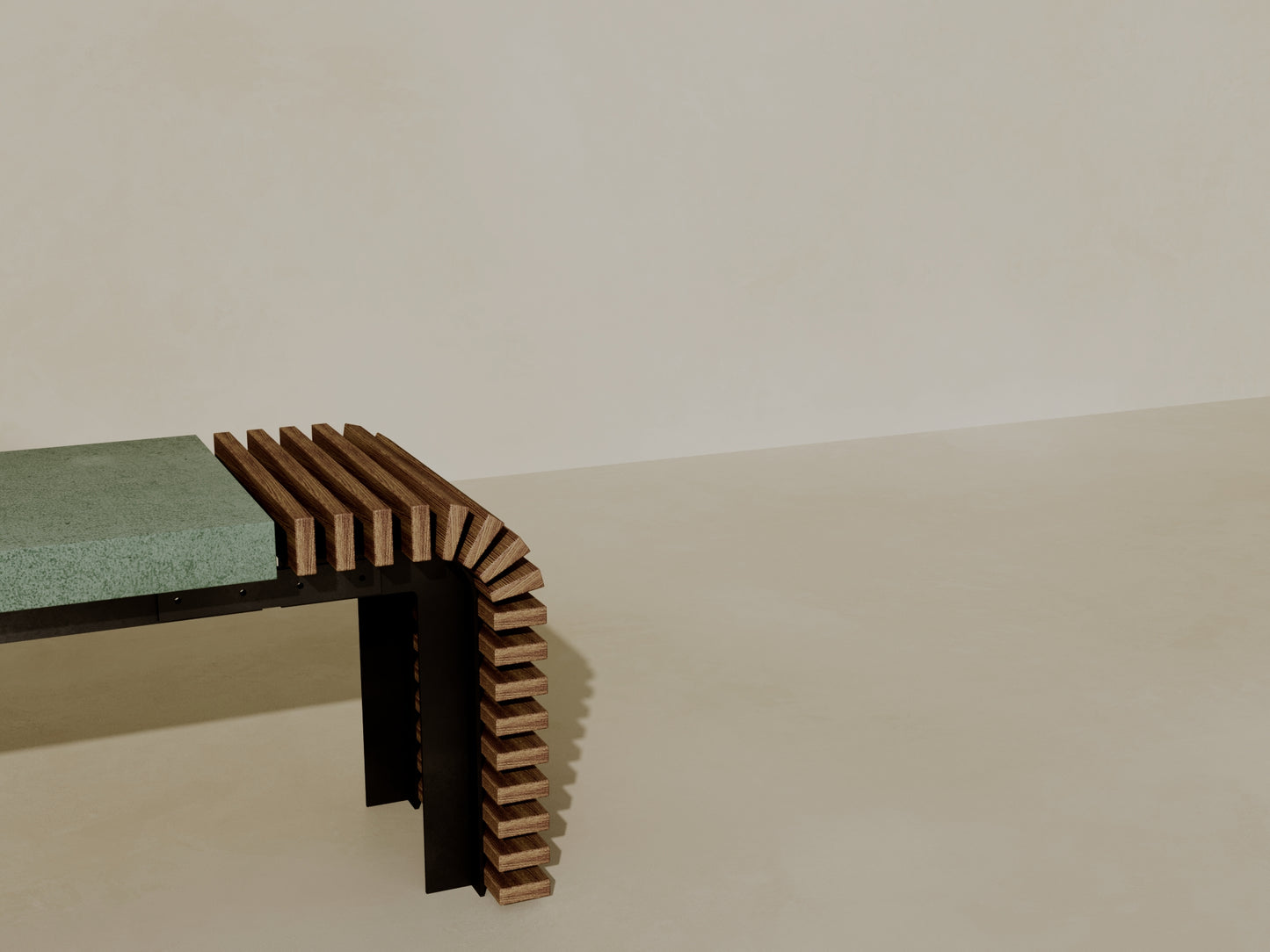 EZRA Outdoor Modular Coffee Table/Bench // TEIL Collection