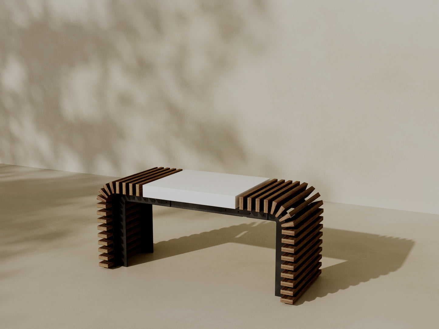 EZRA Outdoor Modular Coffee Table/Bench // TEIL Collection