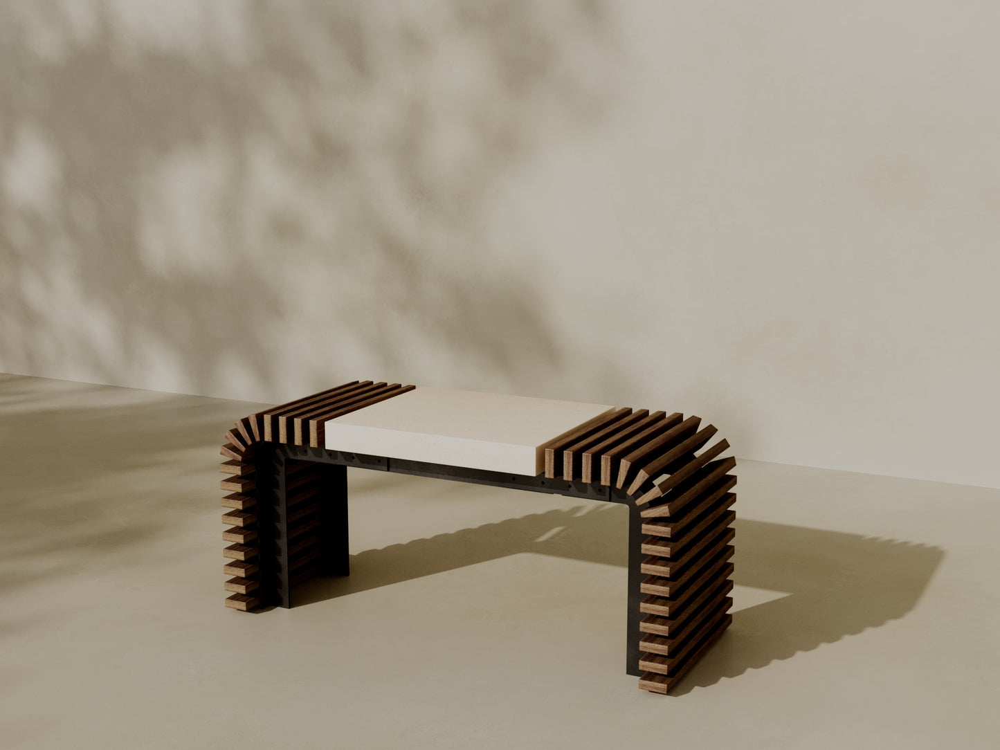 EZRA Outdoor Modular Coffee Table/Bench // TEIL Collection